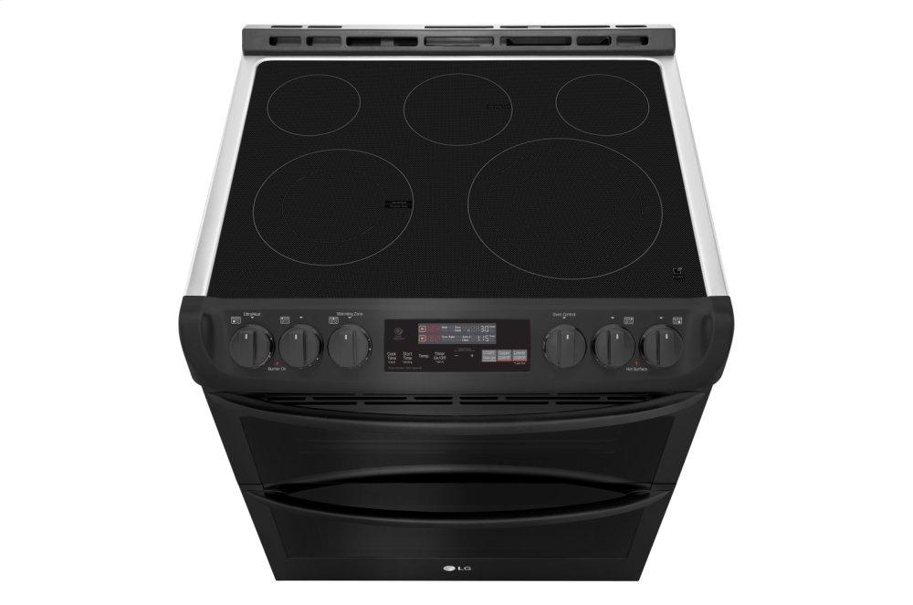 Lg LTE4815BM 7.3 cu. ft. Smart wi-fi Enabled Electric Double Oven Slide-In Range with ProBake Convection® and EasyClean® - Image 6