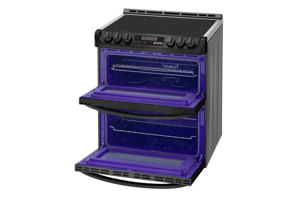 Lg LTE4815BM 7.3 cu. ft. Smart wi-fi Enabled Electric Double Oven Slide-In Range with ProBake Convection® and EasyClean® - Image 9