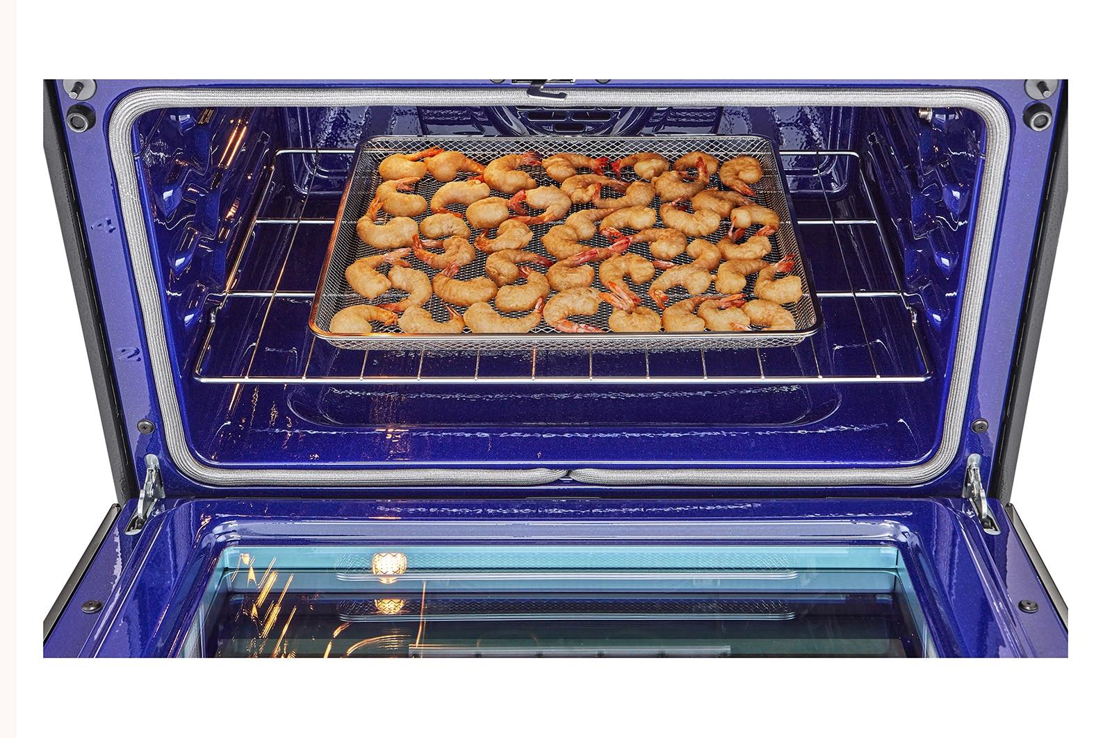 Lg LTEL7337D 7.3 cu. ft. Smart Electric Double Oven Slide-in Range with InstaView®, ProBake® Convection, Air Fry, and Air Sous Vide - Image 6