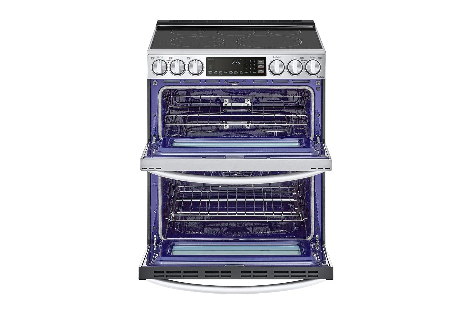 Lg LTEL7337F 7.3 cu. ft. Smart Electric Double Oven Slide-in Range with InstaView®, ProBake® Convection, Air Fry, and Air Sous Vide - Image 4