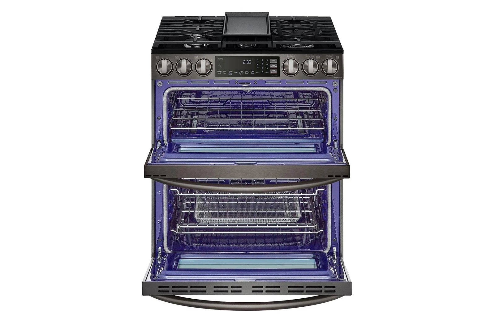Lg LTGL6937D 6.9 cu. ft. Smart Gas Double Oven Slide-in Range with InstaView®, ProBake® Convection, Air Fry, and Air Sous Vide - Image 4