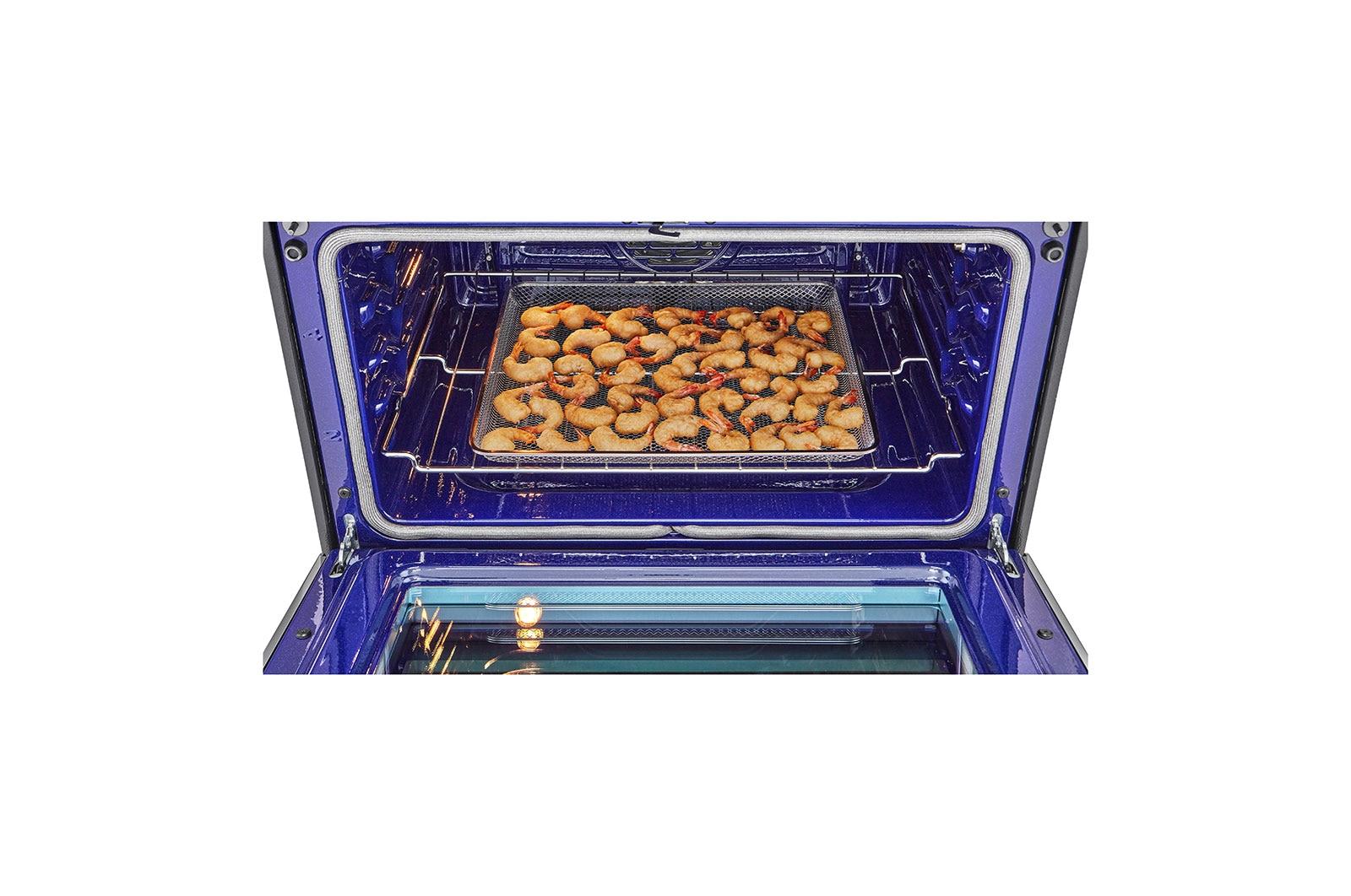 Lg LTGL6937F 6.9 cu. ft. Smart Gas Double Oven Slide-in Range with InstaView®, ProBake® Convection, Air Fry, and Air Sous Vide - Image 6