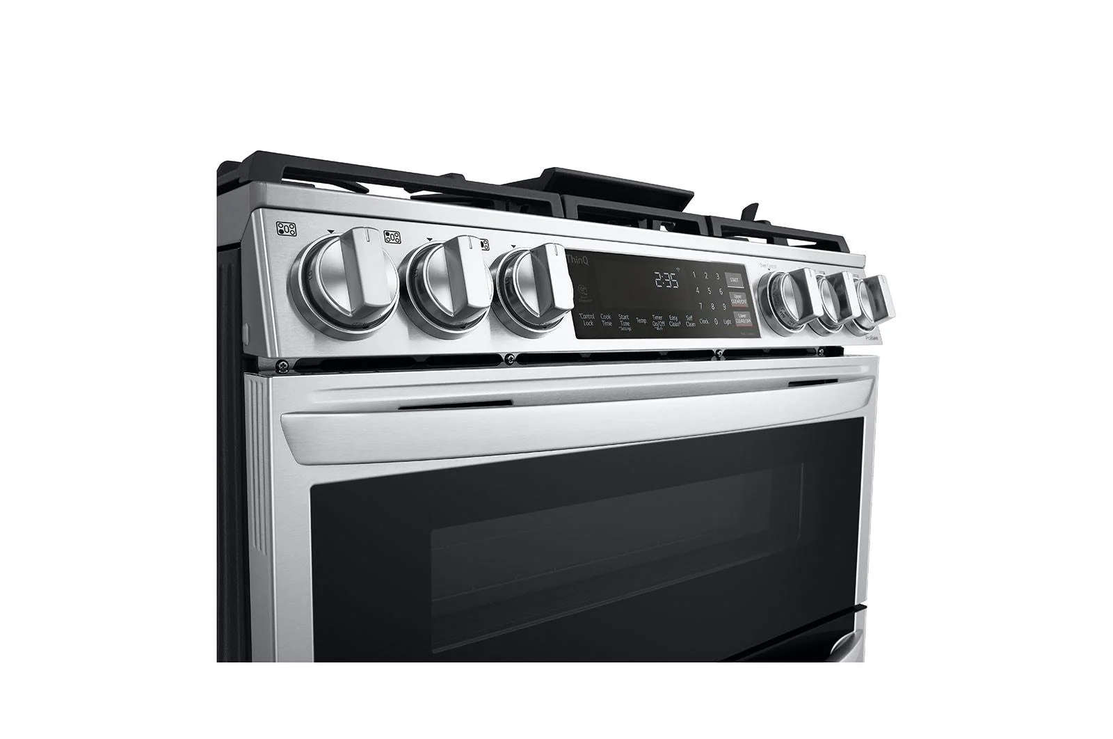 Lg LTGL6937F 6.9 cu. ft. Smart Gas Double Oven Slide-in Range with InstaView®, ProBake® Convection, Air Fry, and Air Sous Vide - Image 8