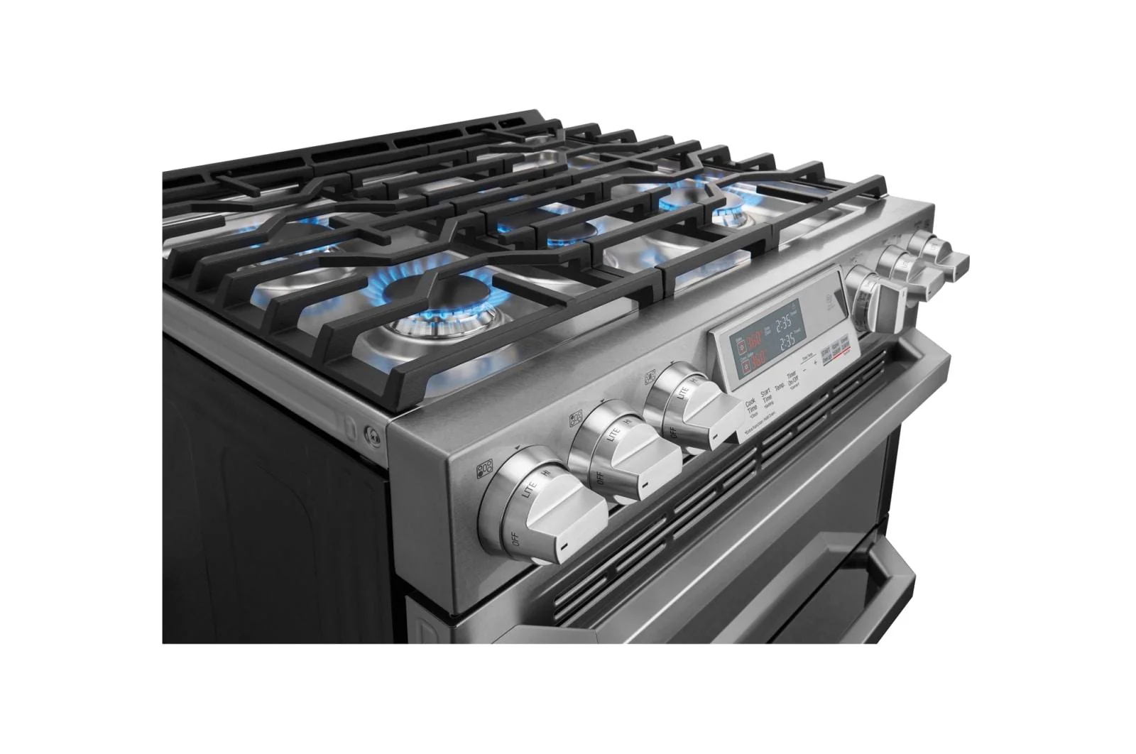 LUTD4919SN LG SIGNATURE 7.3 cu. ft. Smart Wi-Fi Enabled Dual Fuel Double Oven Range with ProBake Convection® - Image 4