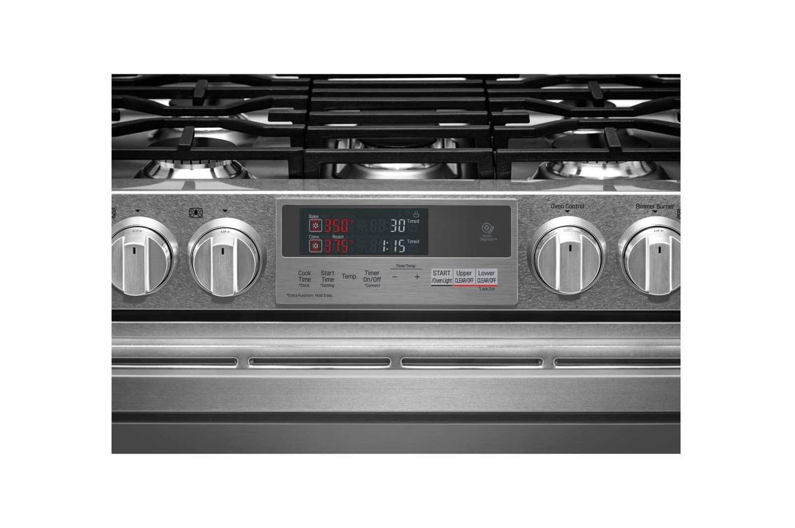 LUTD4919SN LG SIGNATURE 7.3 cu. ft. Smart Wi-Fi Enabled Dual Fuel Double Oven Range with ProBake Convection® - Image 7