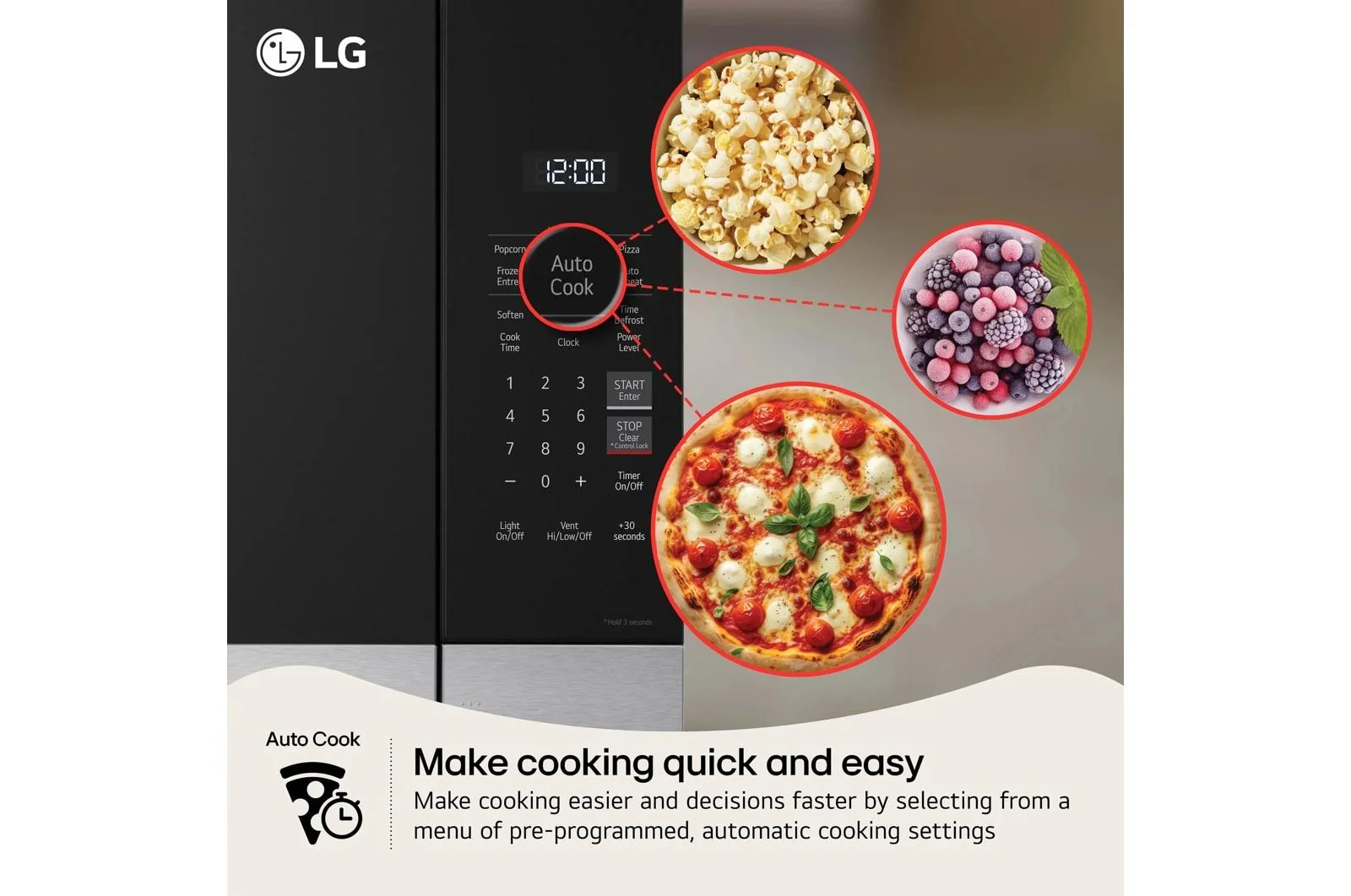 Lg MVEL2034X 2.0 cu. ft. Wi-Fi Enabled Over-the-Range Microwave Oven with EasyClean® - Image 5