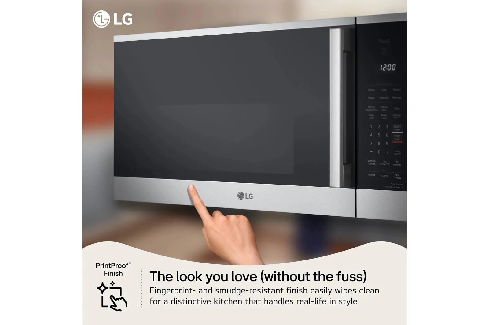 Lg MVEL2034X 2.0 cu. ft. Wi-Fi Enabled Over-the-Range Microwave Oven with EasyClean® - Image 6