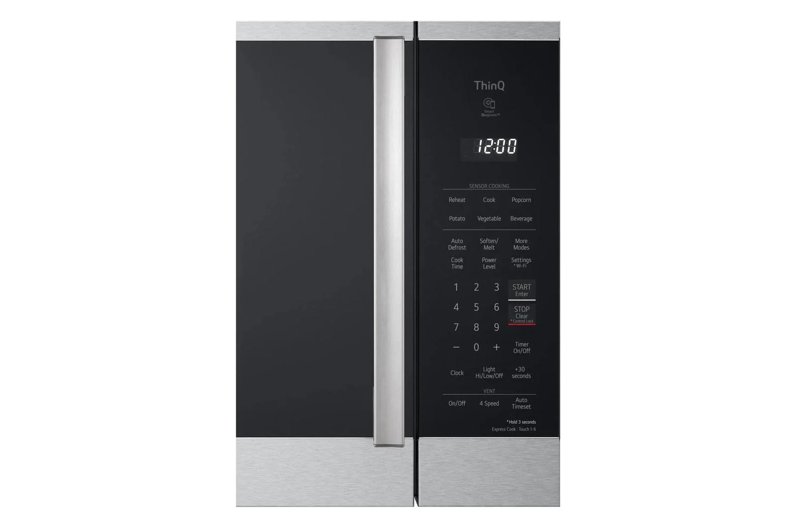 Lg MVEL2125X 2.1 cu. ft. Smart Over-the-Range Microwave Oven with ExtendaVent® 2.0 & EasyClean® - Image 7