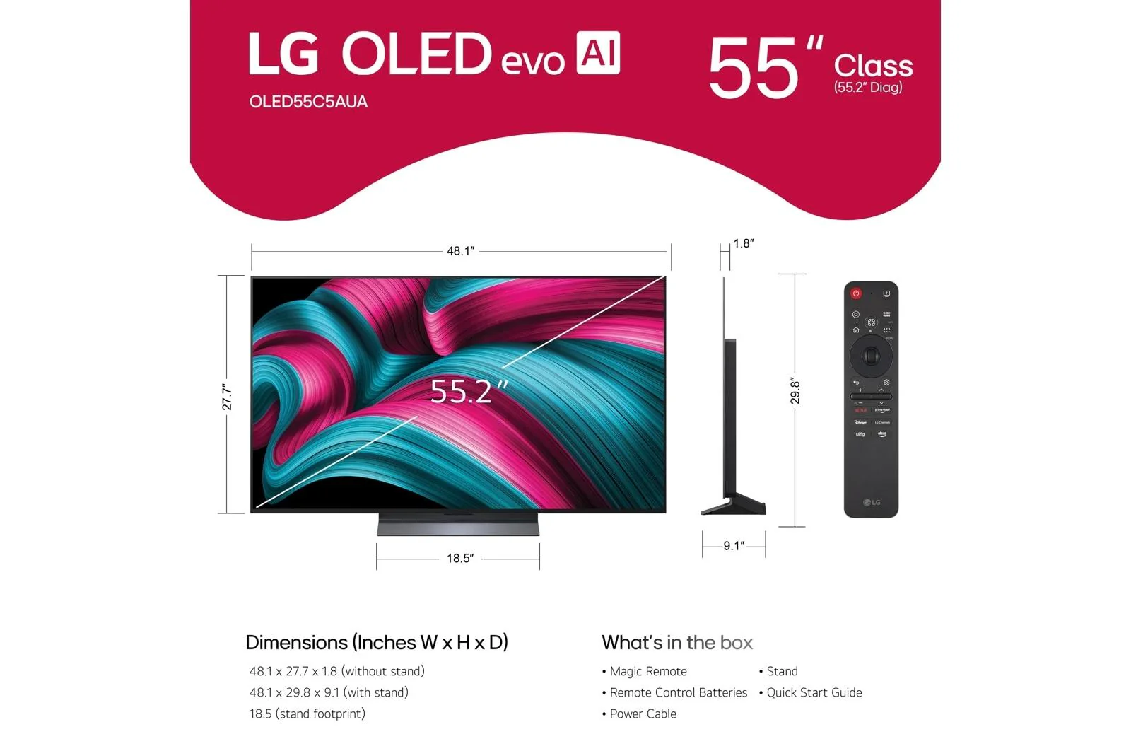 Lg OLED55C5PUA 55 Inch Class LG OLED evo AI C5 4K Smart TV 2025 - Image 14