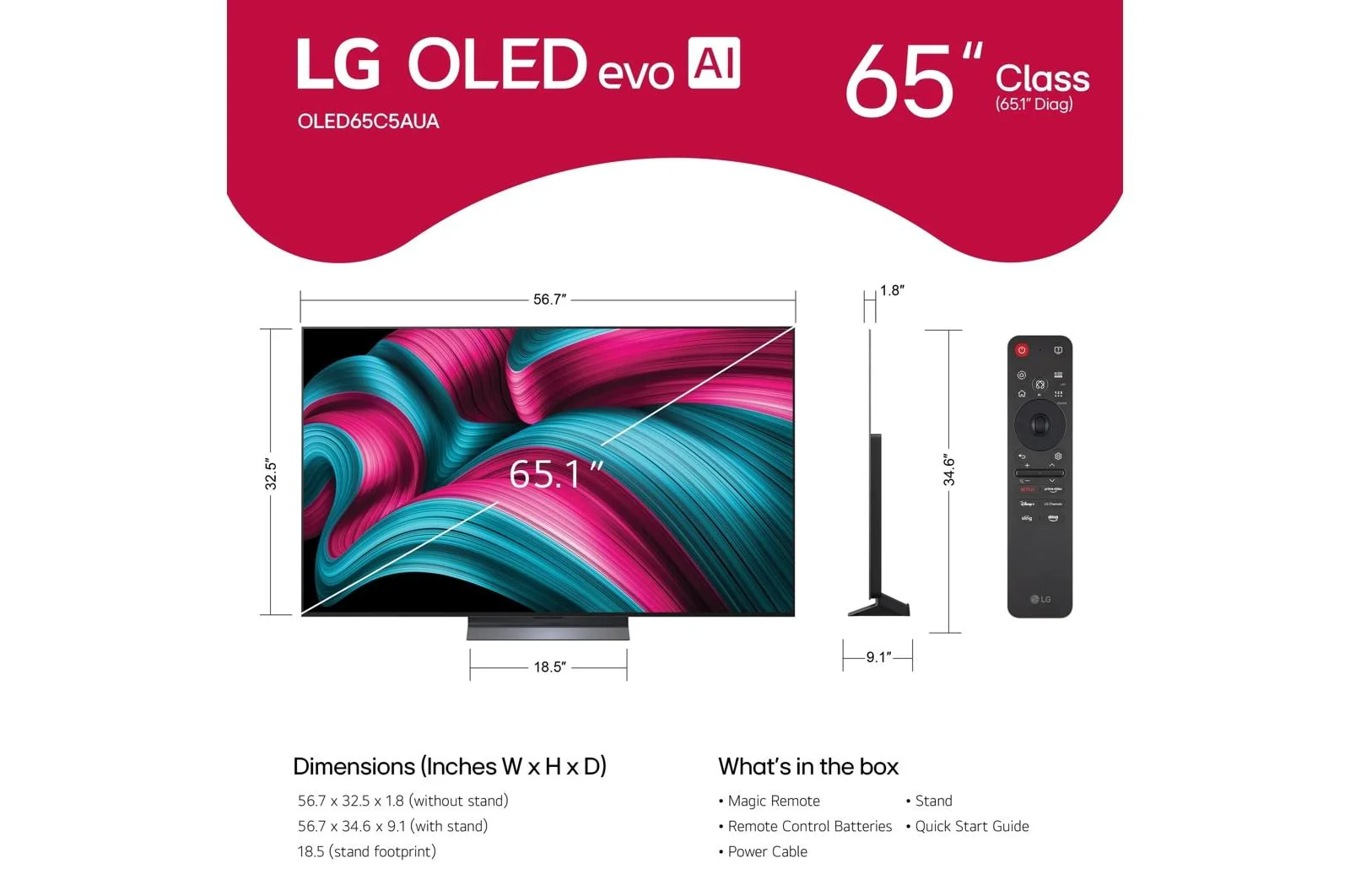 Lg OLED65C5PUA 65 Inch Class LG OLED evo AI C5 4K Smart TV 2025 - Image 14