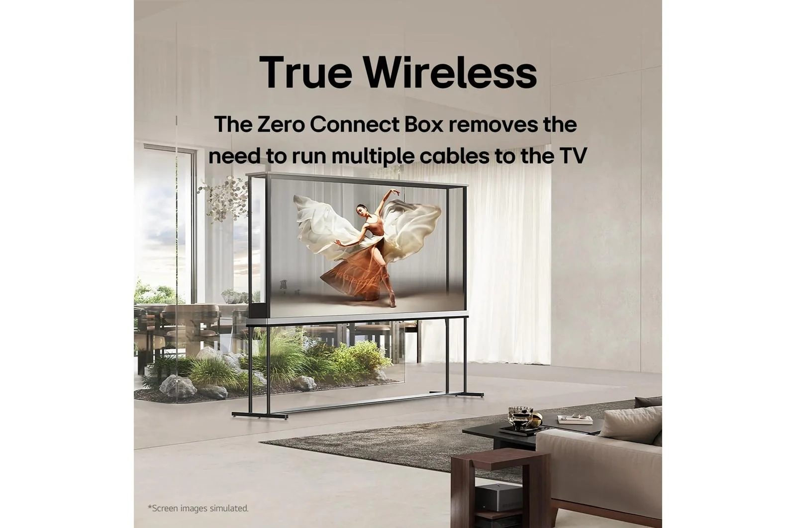 Lg OLED77T4PUA 77 Inch Class LG SIGNATURE OLED T: World's first Transparent 4K Smart TV 2024 with True Wireless Video & Audio Transfer - Image 4