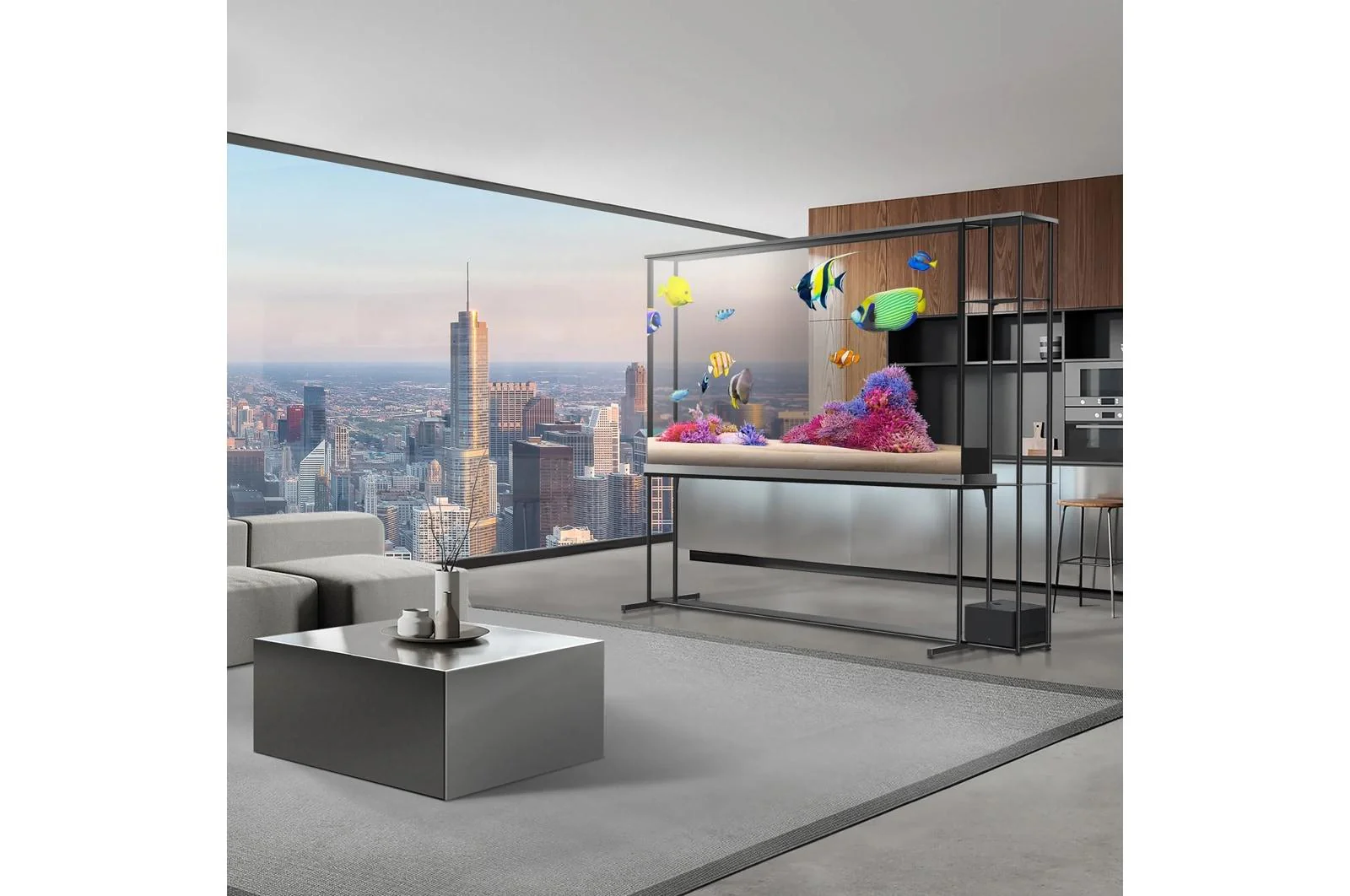 Lg OLED77T4PUA 77 Inch Class LG SIGNATURE OLED T: World's first Transparent 4K Smart TV 2024 with True Wireless Video & Audio Transfer - Image 9