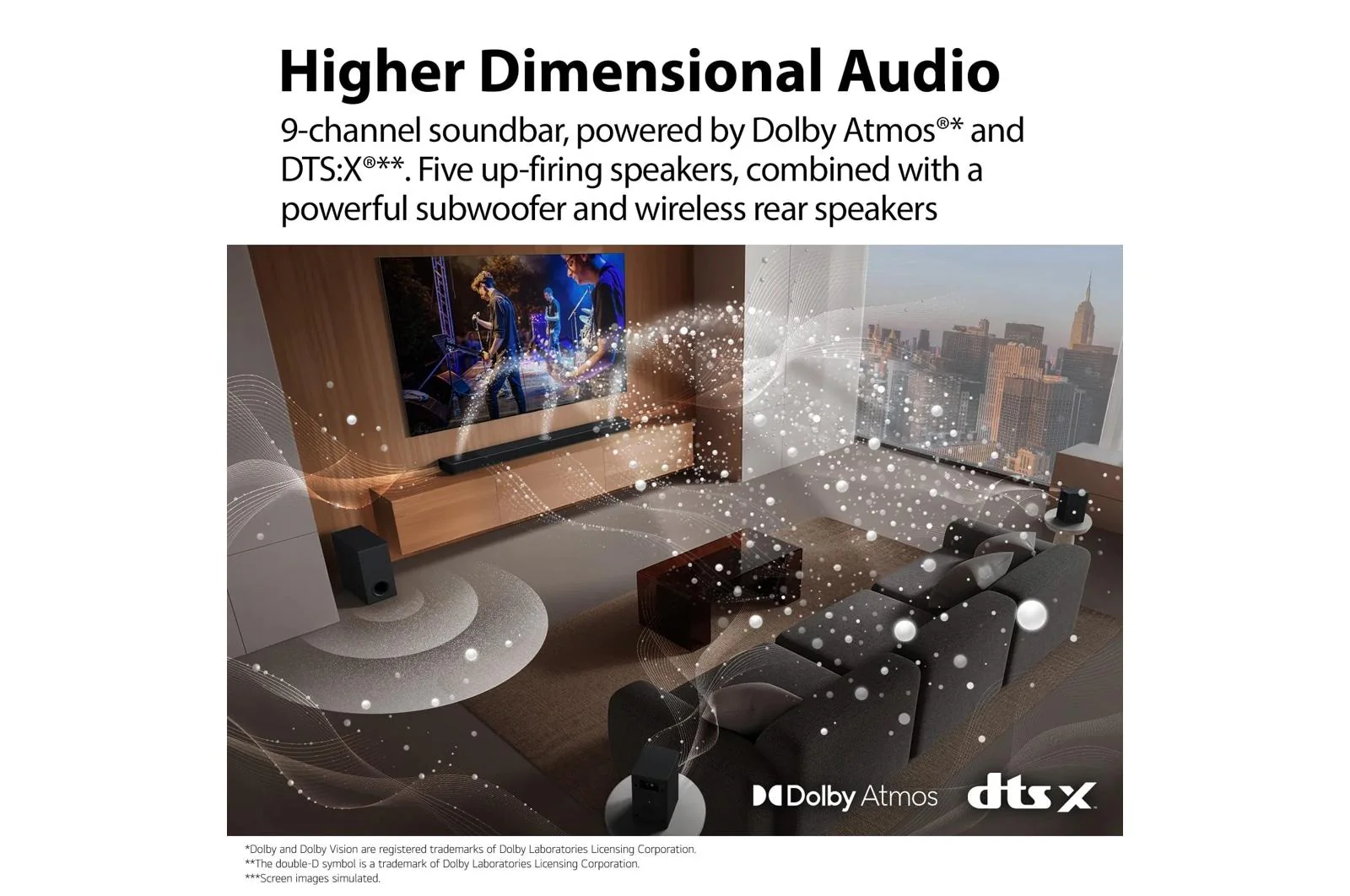 Lg S90TR S90TR LG Home Theater Soundbar with Dolby Atmos® and Rear Speakers, 7.1.3 channel, Best OLED matching - Image 5