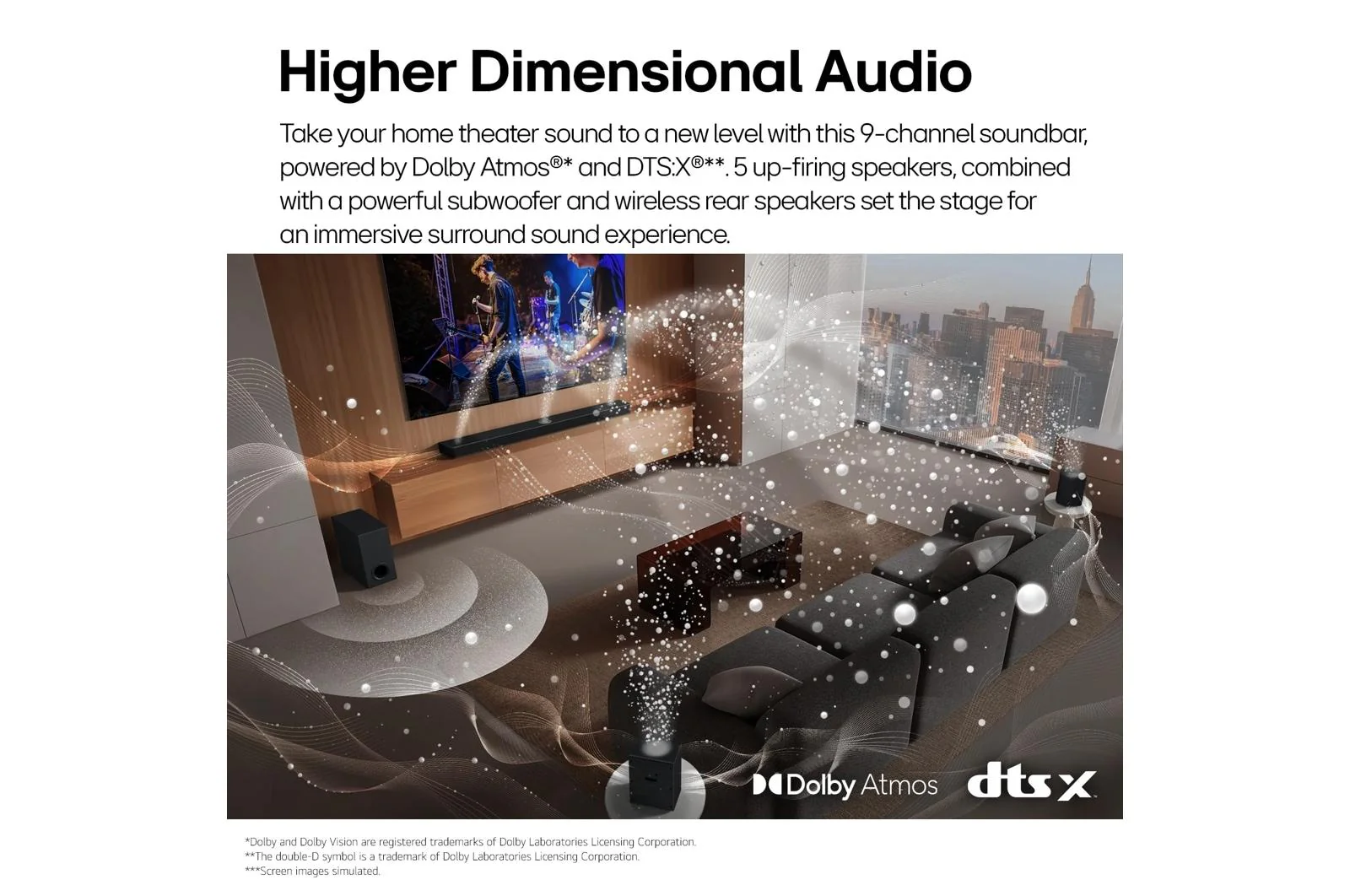 Lg S95TR S95TR LG Home Theater Soundbar with Dolby Atmos® and Rear Speakers, 9.1.5 channel, Best OLED matching - Image 5