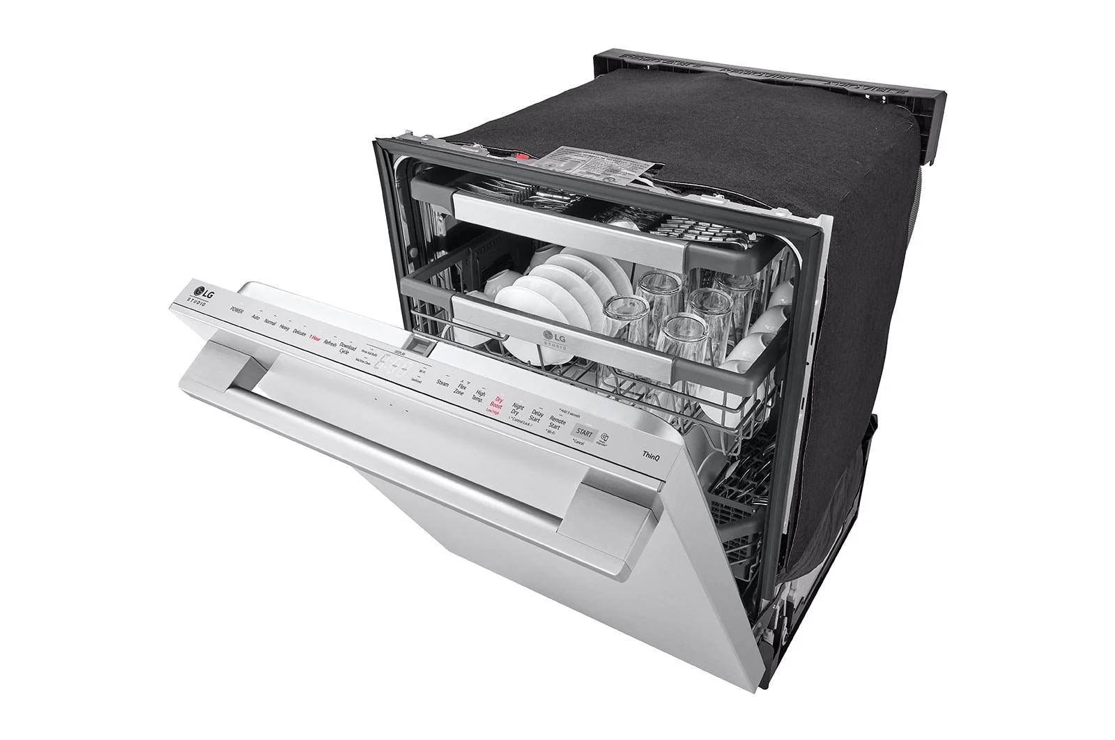 SDWB24S3 LG STUDIO Smart Top Control Dishwasher with 1-Hour Wash & Dry, QuadWash® Pro, TrueSteam® and Dynamic Heat Dry™ - Image 9