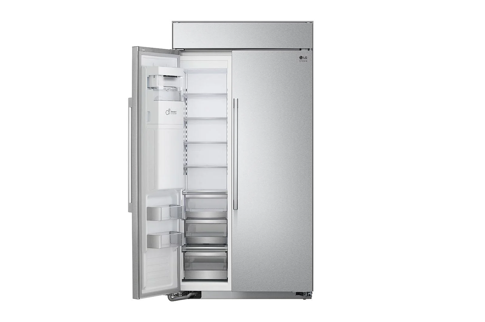 SRSXB2622S LG STUDIO 26 cu. ft. Smart Side-by-Side Built-In Refrigerator with Ice & Water Dispenser - Image 6