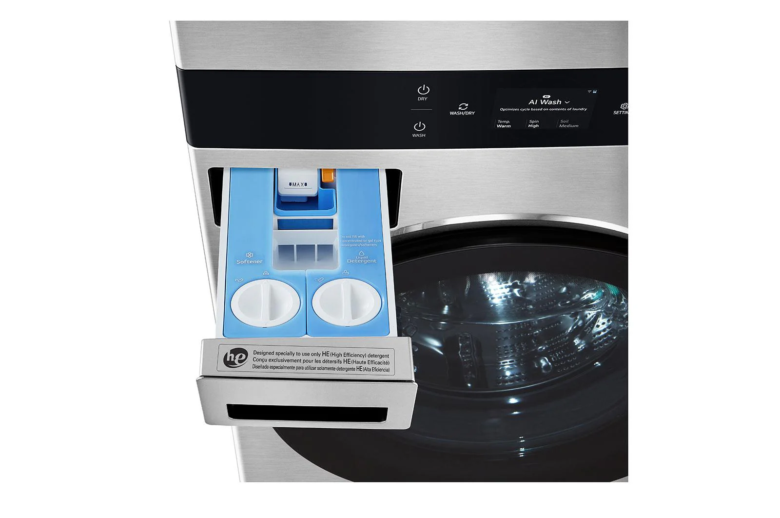 SWWG50N3 LG STUDIO WashTower™ Smart Front Load 5.0 cu. ft. Washer and 7.4 cu. ft. Gas Dryer with Center Control® - Image 7