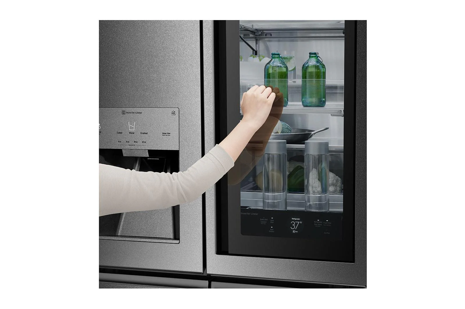 URNTC2306N LG SIGNATURE 23 cu. ft. Smart wi-fi Enabled InstaView® Door-in-Door® Counter-Depth Refrigerator - Image 6