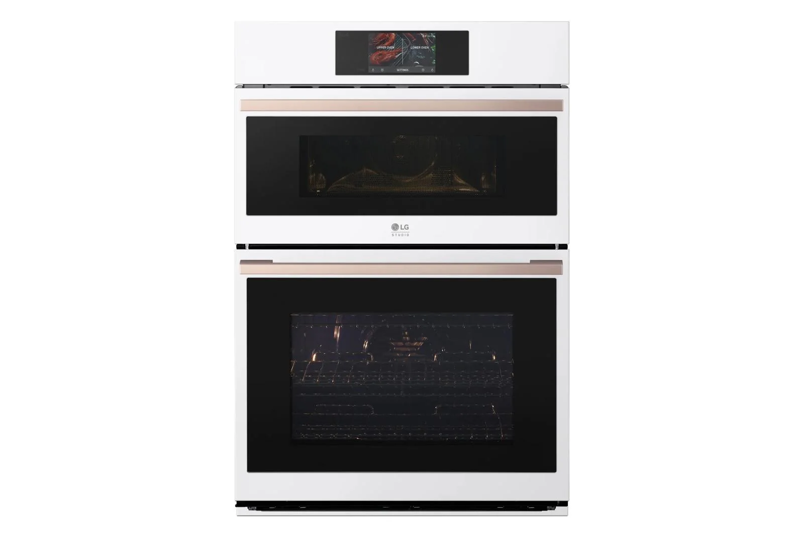 WCES6428N LG STUDIO 1.7/4.7 cu. ft. Combination Double Wall Oven - Essence White - Image 2