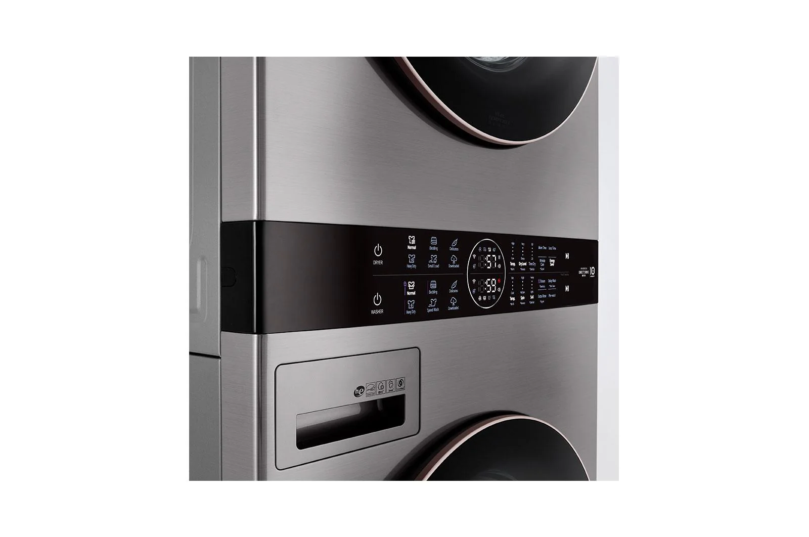 Lg WKE100HVA Single Unit Front Load LG WashTower™ with Center Control™ 4.5 cu. ft. Washer and 7.4 cu. ft. Electric Dryer - Image 9