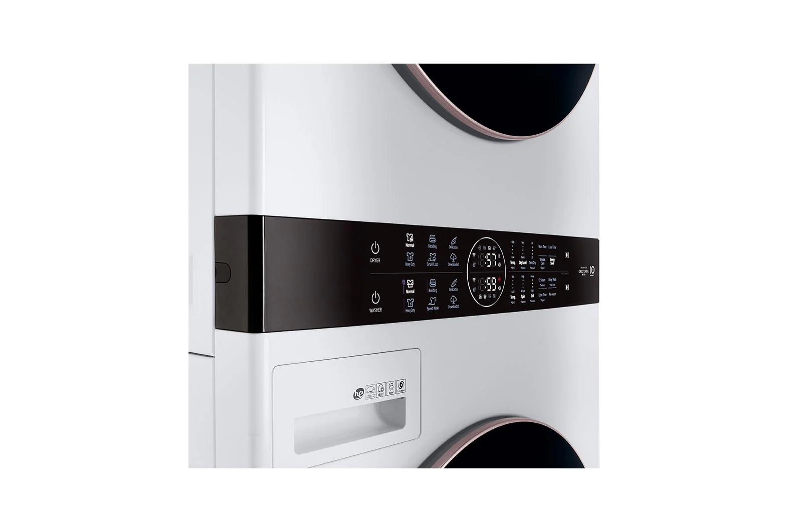 Lg WKE100HWA Single Unit Front Load LG WashTower™ with Center Control™ 4.5 cu. ft. Washer and 7.4 cu. ft. Electric Dryer - Image 9