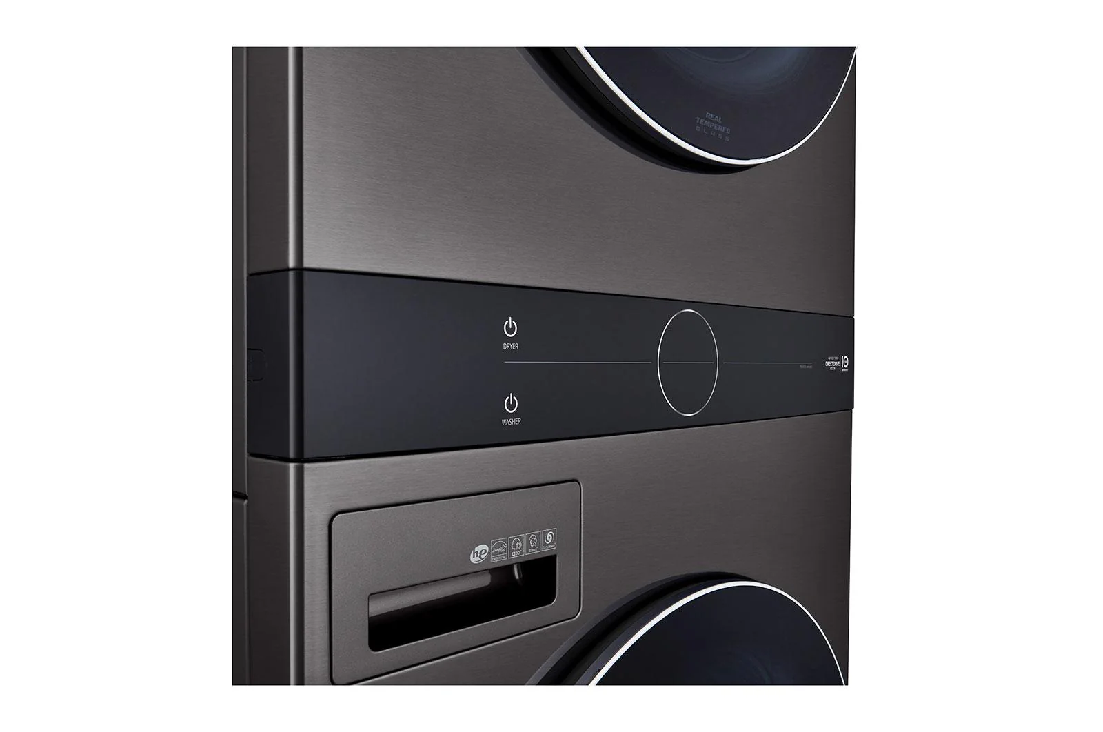 WKEX200HBA LG WashTower™ 4.5 cu. ft. Washer and 7.4 cu. ft. Electric Dryer - Black Steel - Image 8