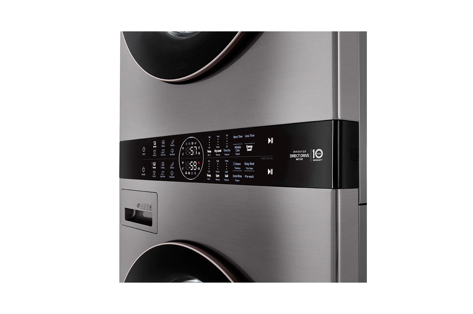 Lg WKG101HVA Single Unit Front Load LG WashTower™ with Center Control™ 4.5 cu. ft. Washer and 7.4 cu. ft. Gas Dryer - Image 10