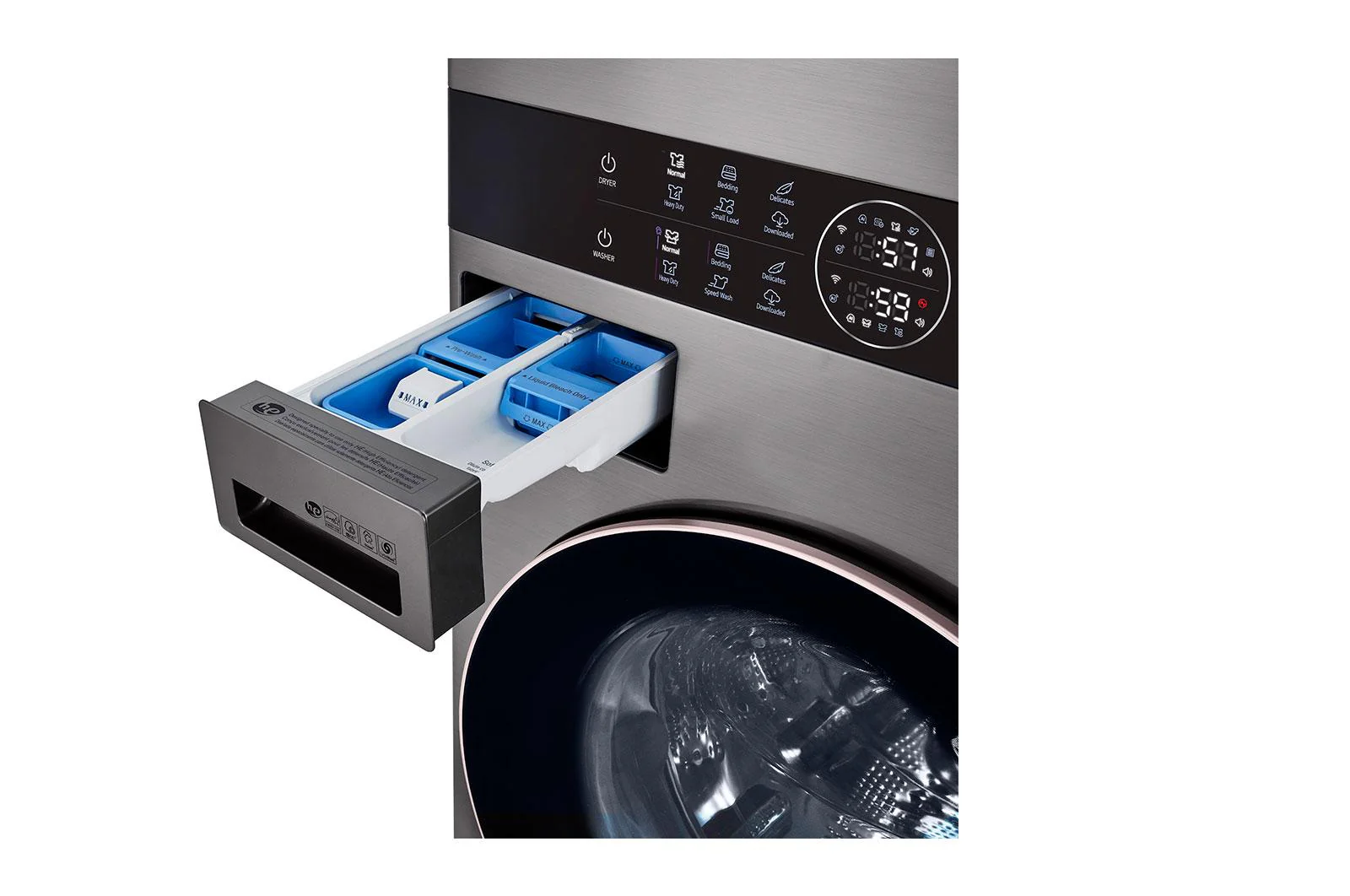 Lg WKG101HVA Single Unit Front Load LG WashTower™ with Center Control™ 4.5 cu. ft. Washer and 7.4 cu. ft. Gas Dryer - Image 11