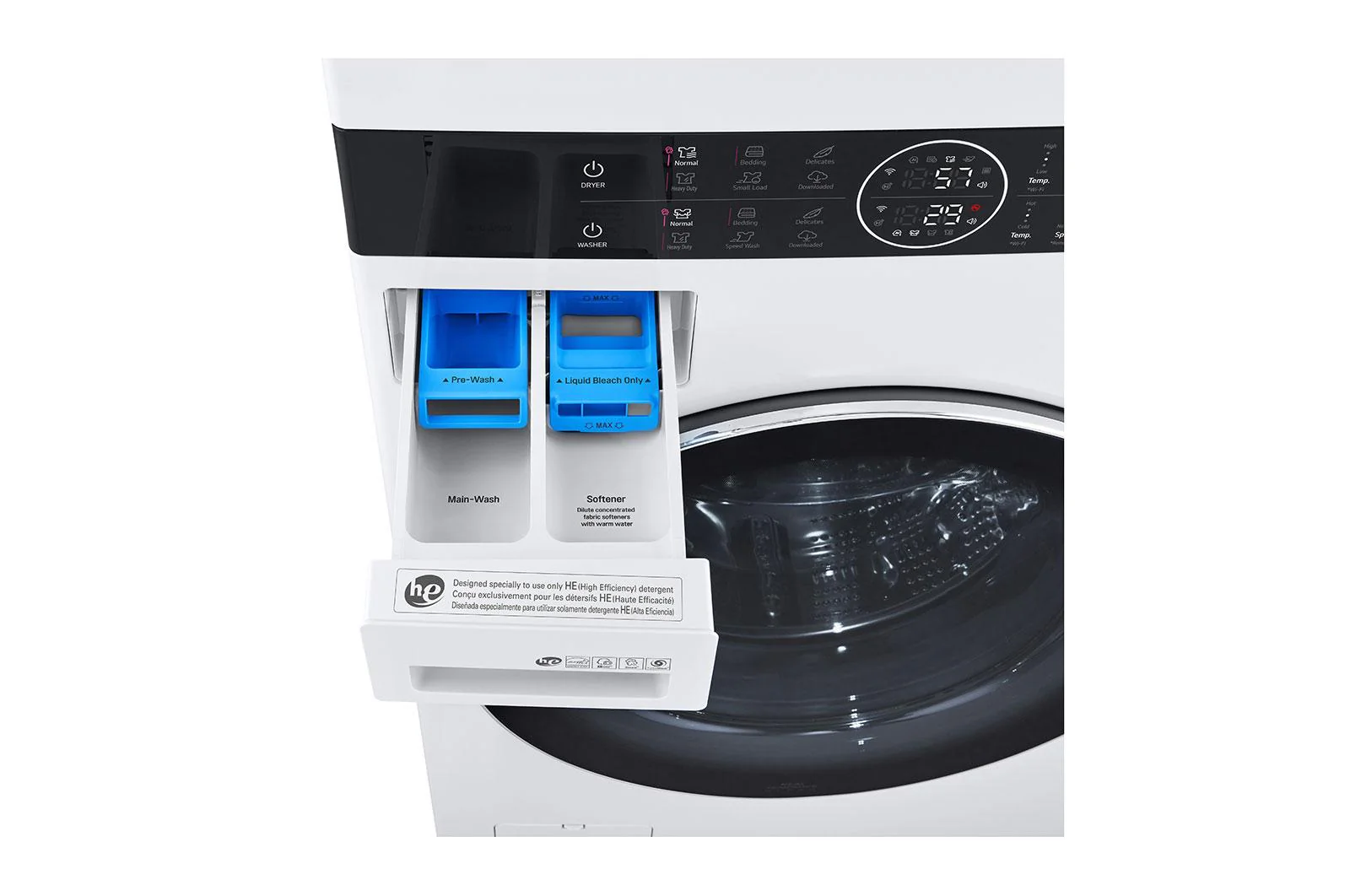 Lg WKGX201HWA Single Unit Front Load LG WashTower™ with Center Control™ 4.5 cu. ft. Washer and 7.4 cu. ft. Gas Dryer - Image 11