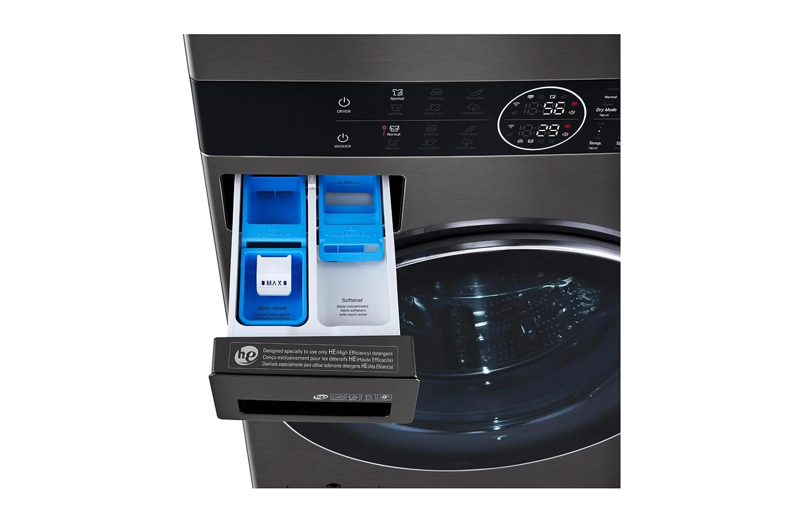 LG WashTower™ Single Unit Front Load 4.5 cu. ft. Washer and 7.2 cu. ft. Heat Pump Ventless Dryer - Image 10