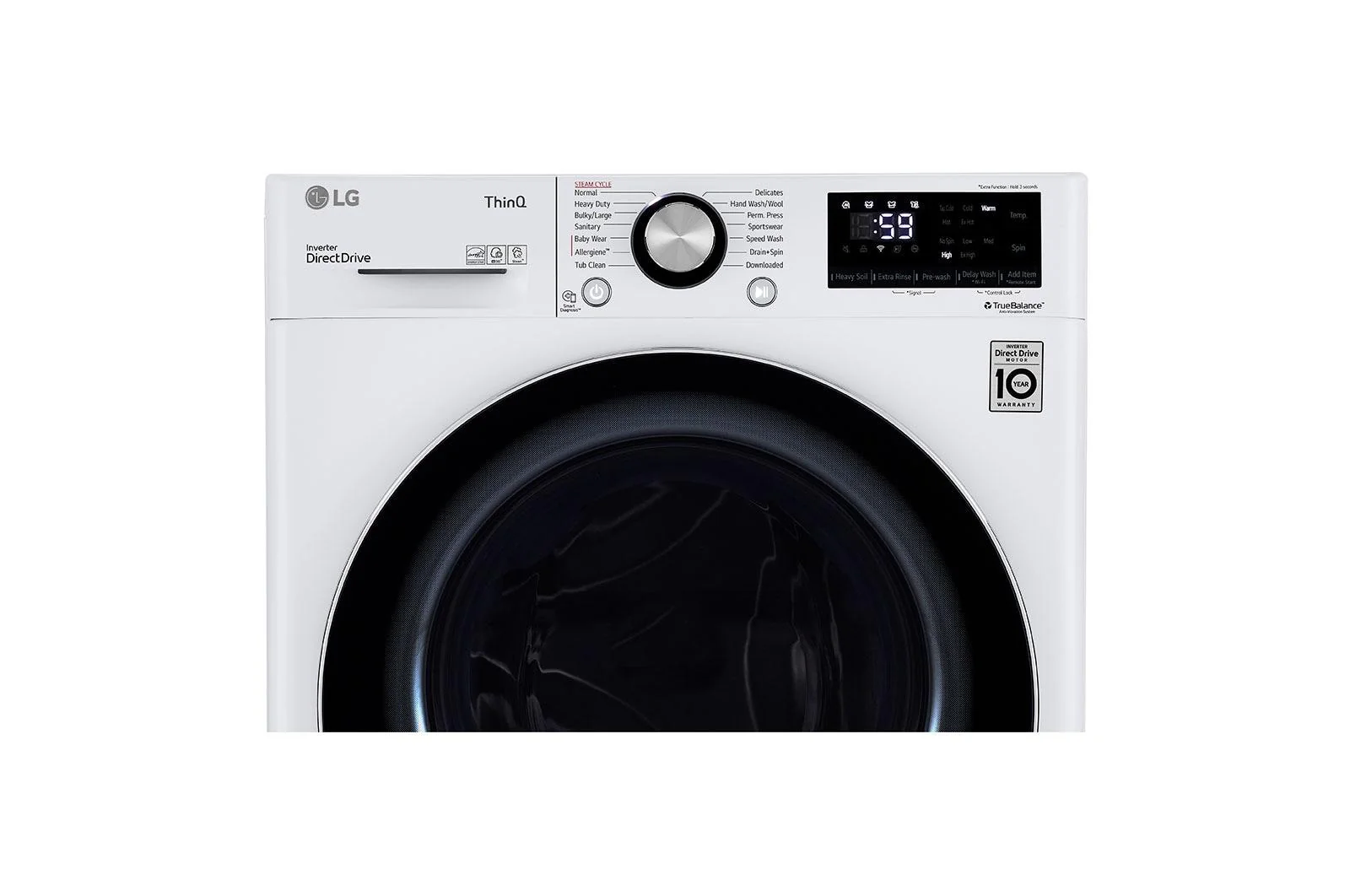 Lg WM1455HWA 2.4 cu. ft. Smart Wi-Fi Enabled Compact Front Load Washer with Built-In Intelligence - Image 5