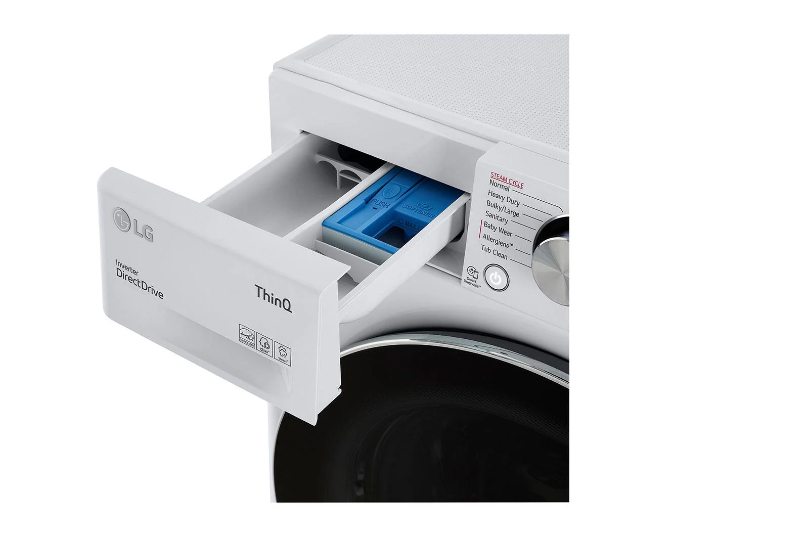 Lg WM1455HWA 2.4 cu. ft. Smart Wi-Fi Enabled Compact Front Load Washer with Built-In Intelligence - Image 9