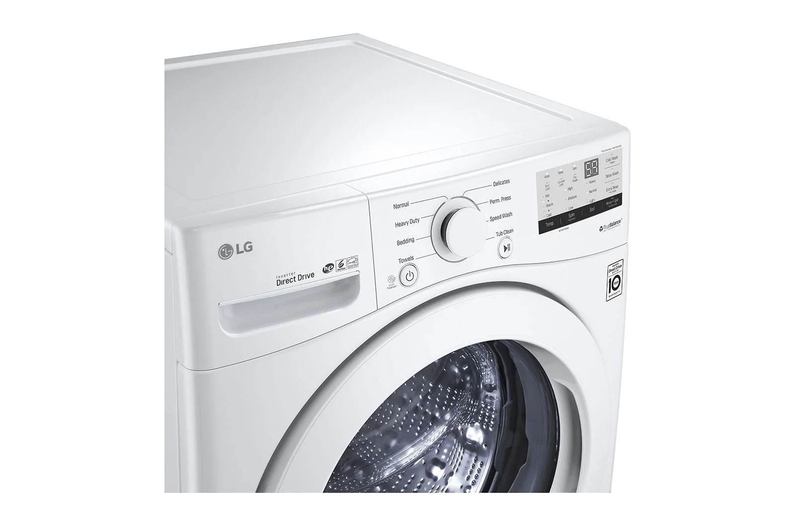 Lg WM3400CW 4.5 cu. ft. Ultra Large Front Load Washer - Image 7