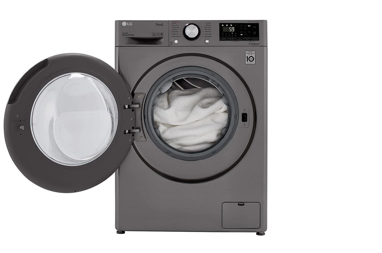 Lg WM3555HVA 2.4 cu. ft. Smart Wi-Fi Enabled Compact Front Load All-In-One Washer/Dryer Combo with Built-In Intelligence - Image 8