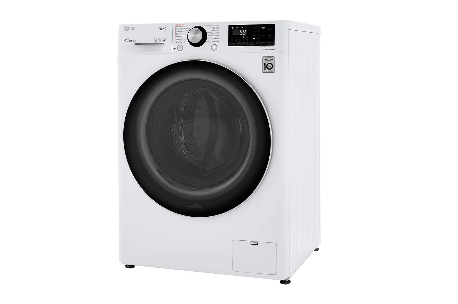 Lg WM3555HWA 2.4 cu. ft. Smart Wi-Fi Enabled Compact Front Load All-In-One Washer/Dryer Combo with Built-In Intelligence - Image 4