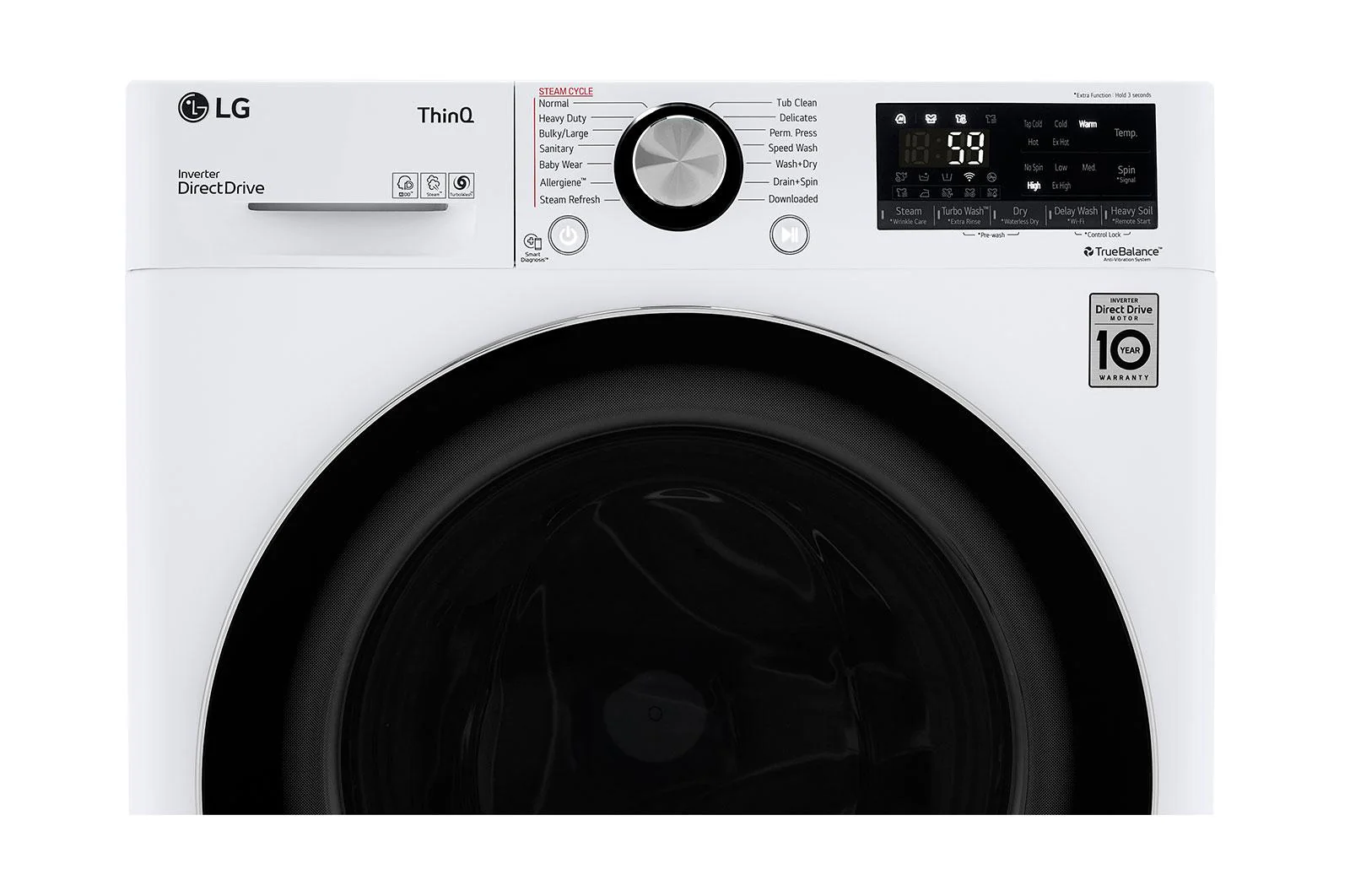 Lg WM3555HWA 2.4 cu. ft. Smart Wi-Fi Enabled Compact Front Load All-In-One Washer/Dryer Combo with Built-In Intelligence - Image 5