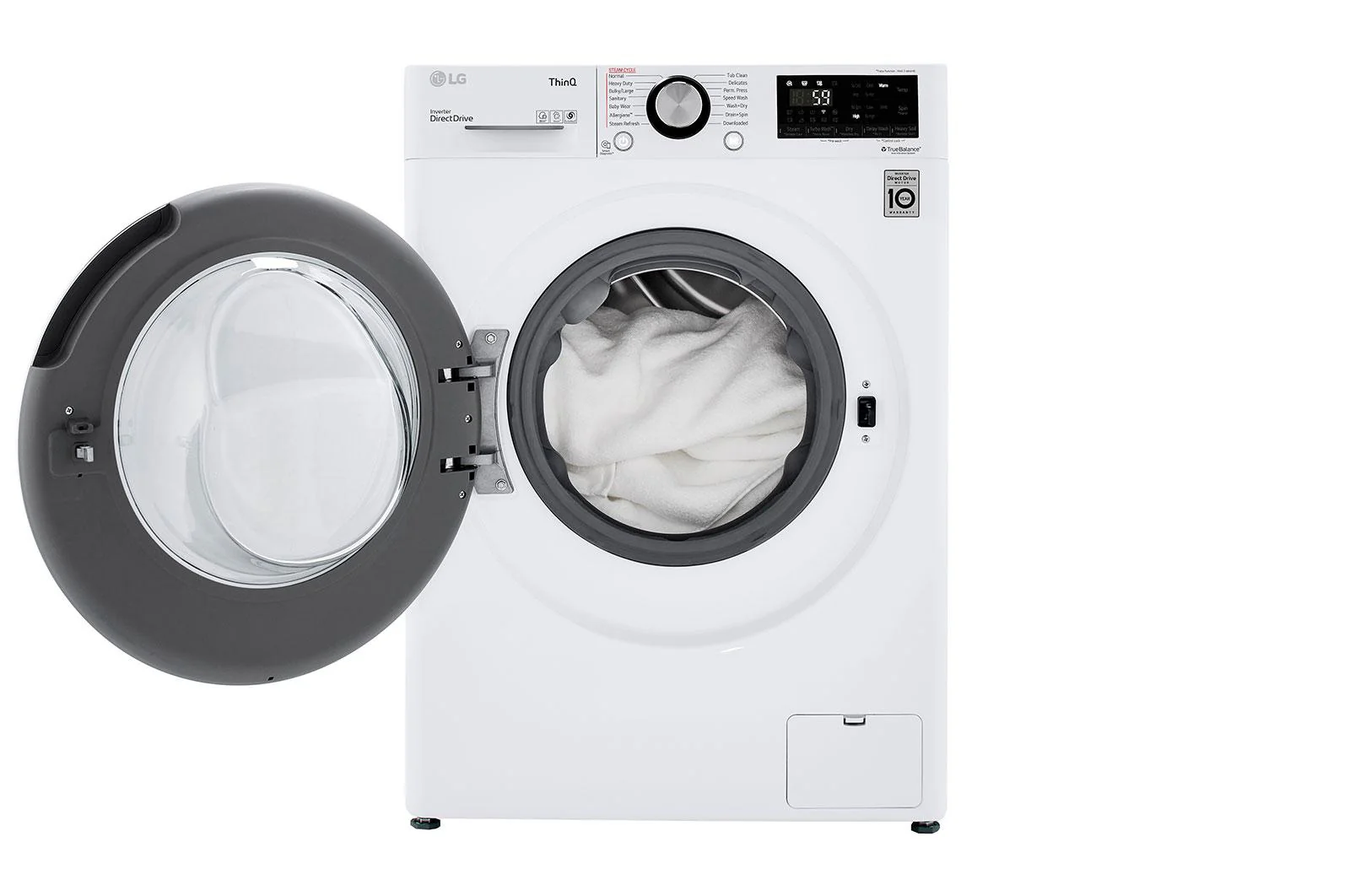 Lg WM3555HWA 2.4 cu. ft. Smart Wi-Fi Enabled Compact Front Load All-In-One Washer/Dryer Combo with Built-In Intelligence - Image 8