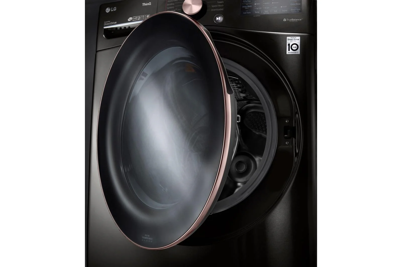 Lg WM4000HBA 4.5 cu. ft. Ultra Large Capacity Front Load Washer - Black Steel - Image 10
