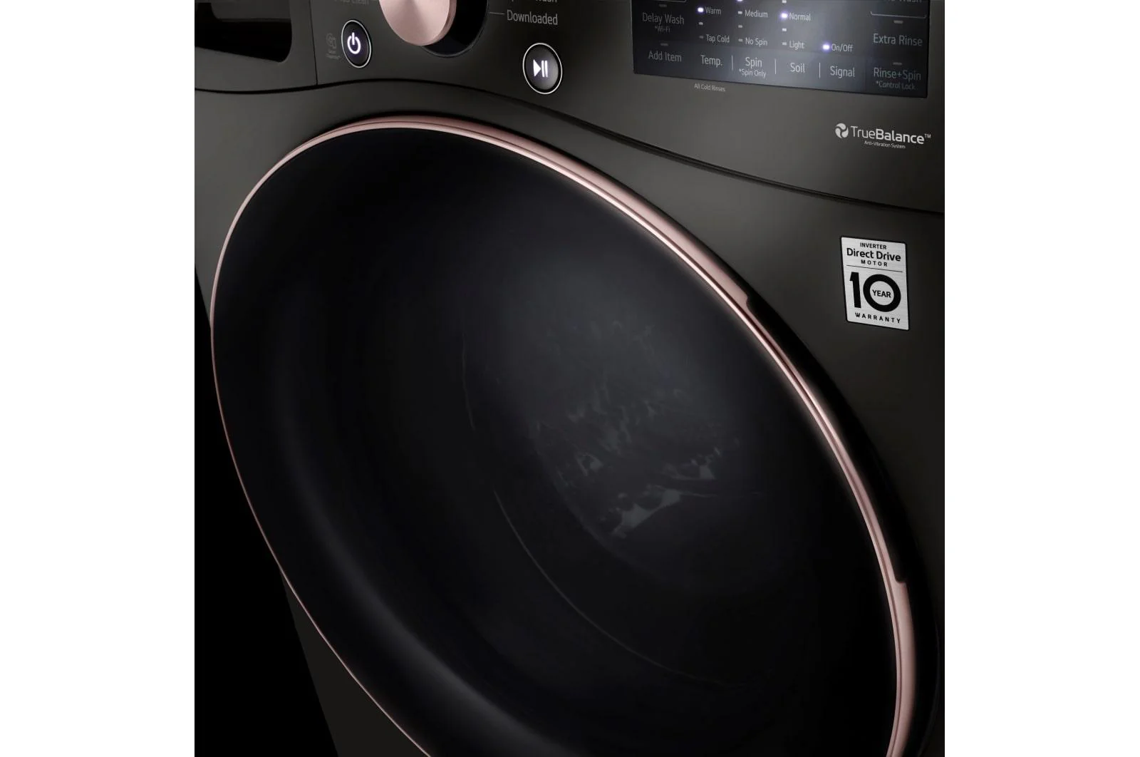 Lg WM4000HBA 4.5 cu. ft. Ultra Large Capacity Front Load Washer - Black Steel - Image 11