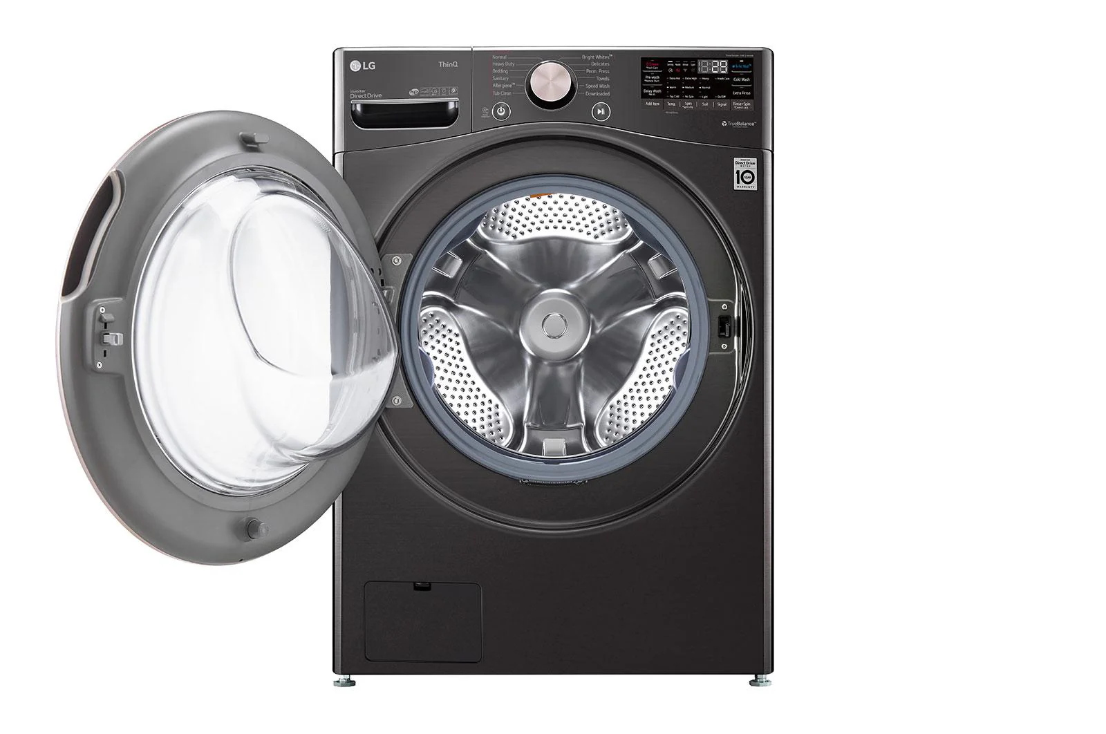 Lg WM4000HBA 4.5 cu. ft. Ultra Large Capacity Front Load Washer - Black Steel - Image 5