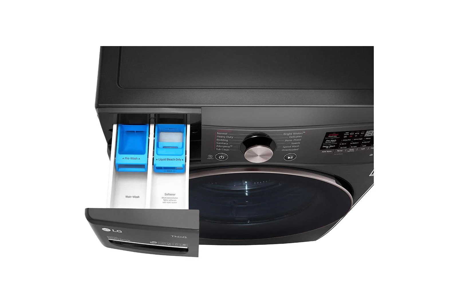 Lg WM4000HBA 4.5 cu. ft. Ultra Large Capacity Front Load Washer - Black Steel - Image 7
