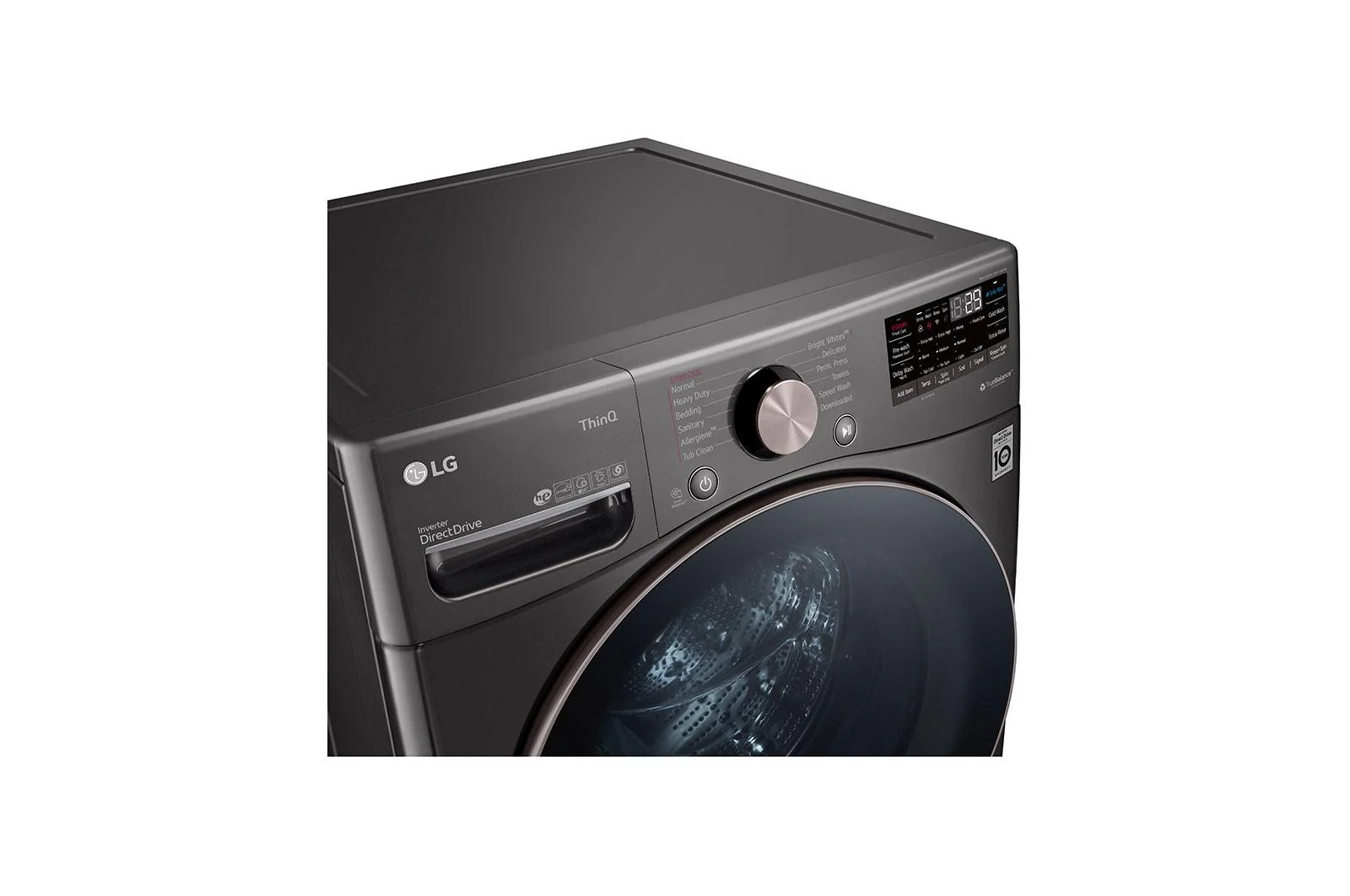Lg WM4000HBA 4.5 cu. ft. Ultra Large Capacity Front Load Washer - Black Steel - Image 8