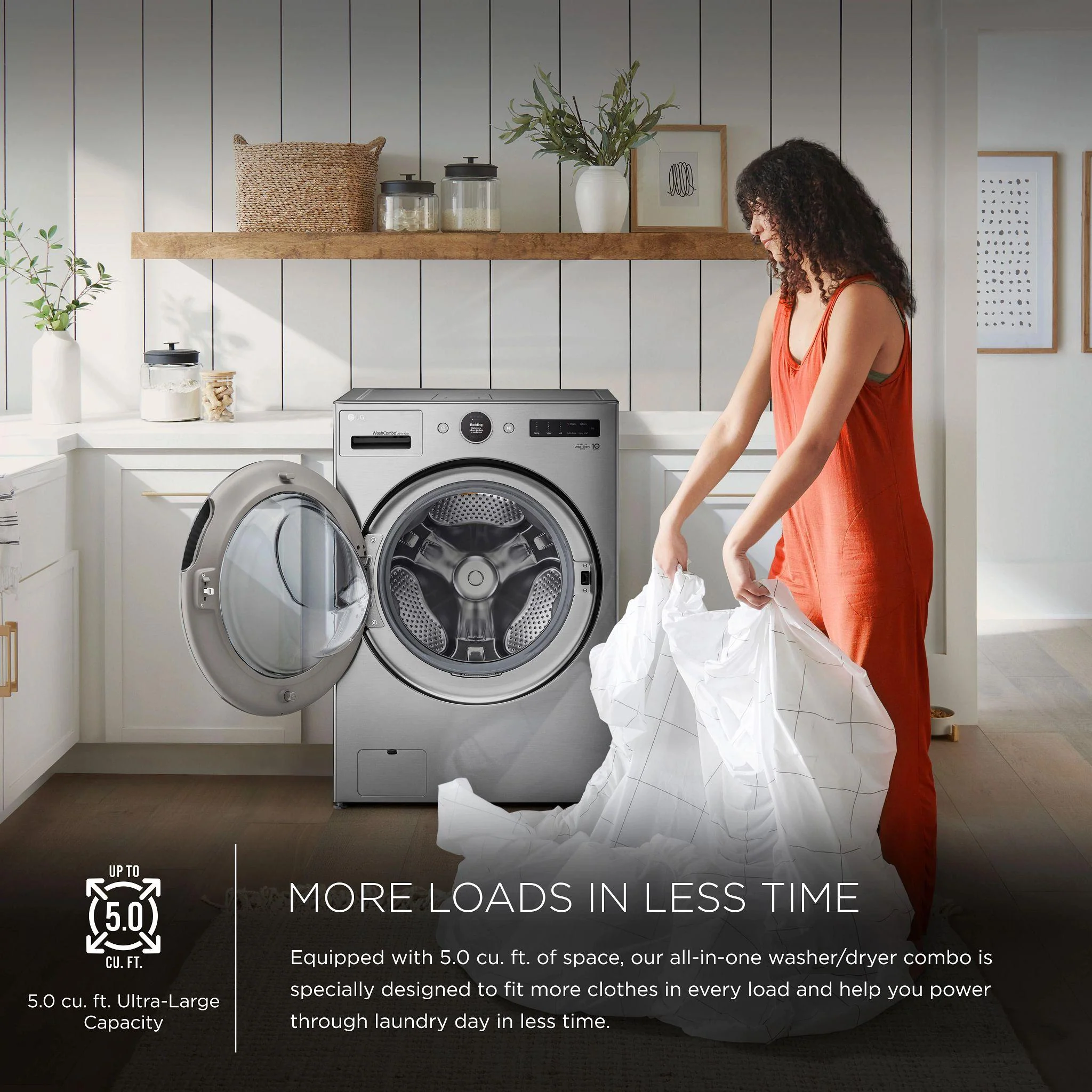 Lg WM6998HVA Ventless Washer/Dryer Combo LG WashCombo™ All-in-One 5.0 cu. ft. Mega Capacity with Inverter HeatPump™ Technology and Direct Drive Motor - Image 27