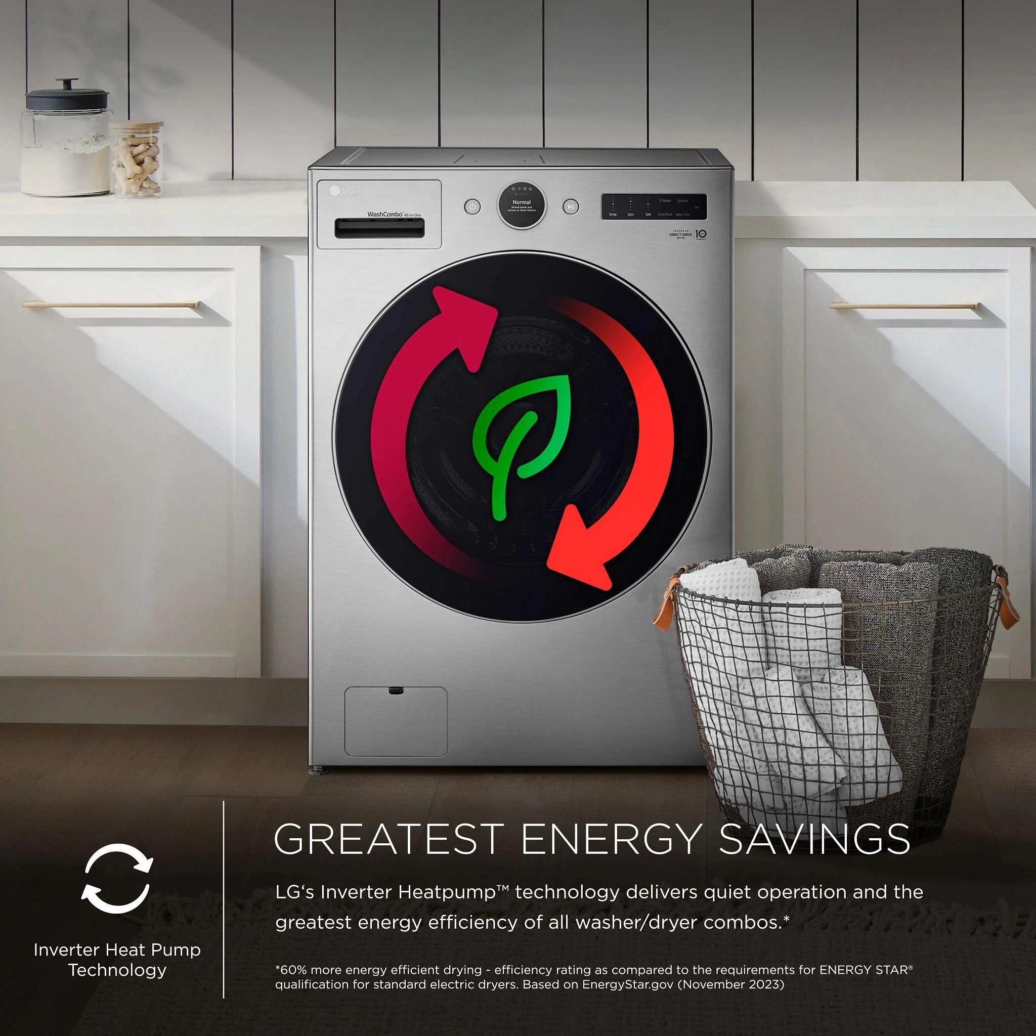 Lg WM6998HVA Ventless Washer/Dryer Combo LG WashCombo™ All-in-One 5.0 cu. ft. Mega Capacity with Inverter HeatPump™ Technology and Direct Drive Motor - Image 29