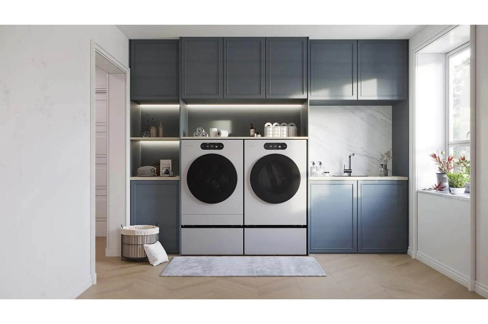 WM9900HSA LG SIGNATURE 5.8 cu. ft. Mega Capacity Smart Front Load Washer with Built-In Intelligence, TurboWash® 360(degree), ezDispense® and Touch LCD Control - Image 17