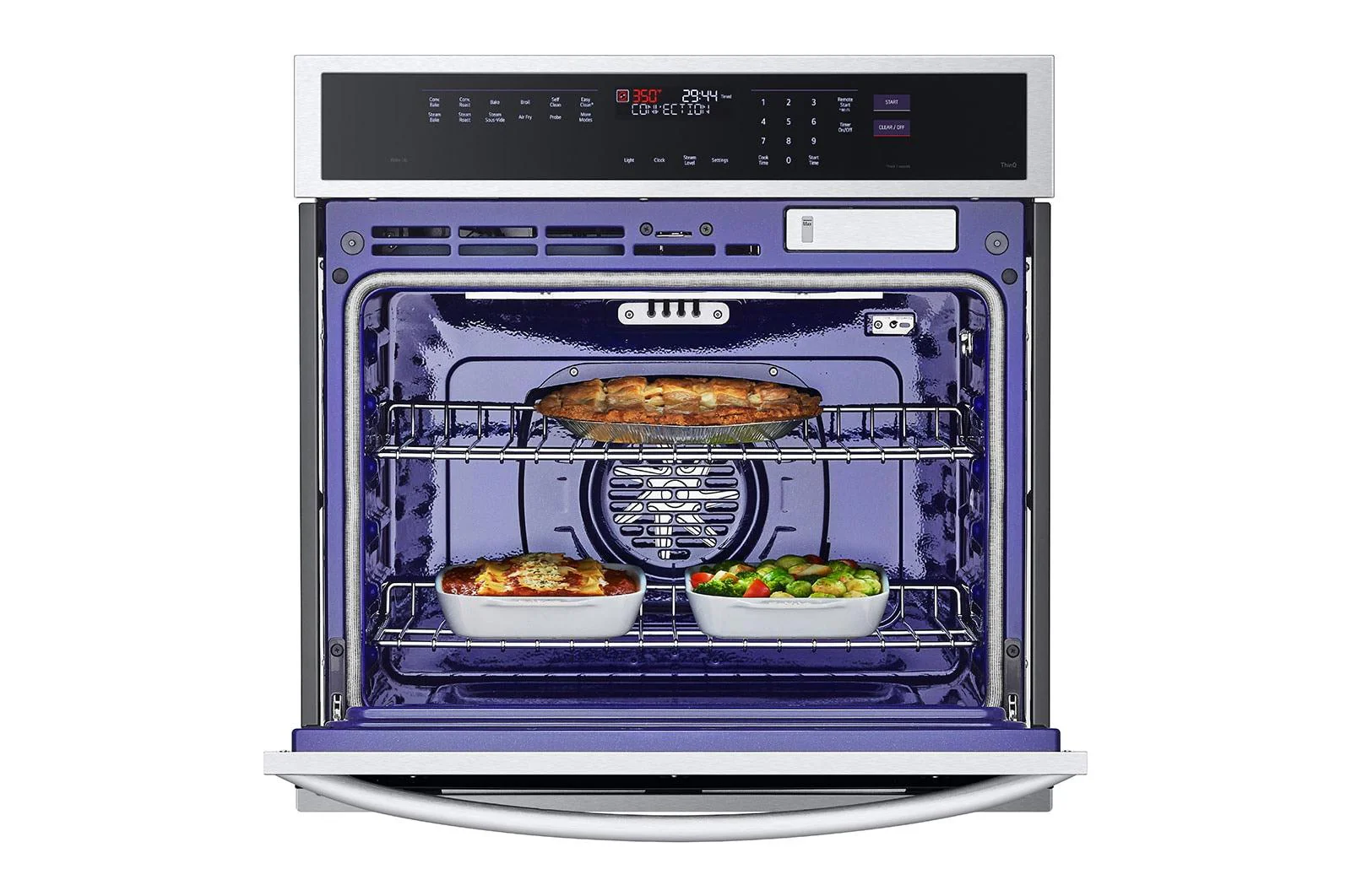 Lg WSEP4727F 4.7 cu. ft. Smart Wall Oven with InstaView®, True Convection, Air Fry, and Steam Sous Vide - Image 6