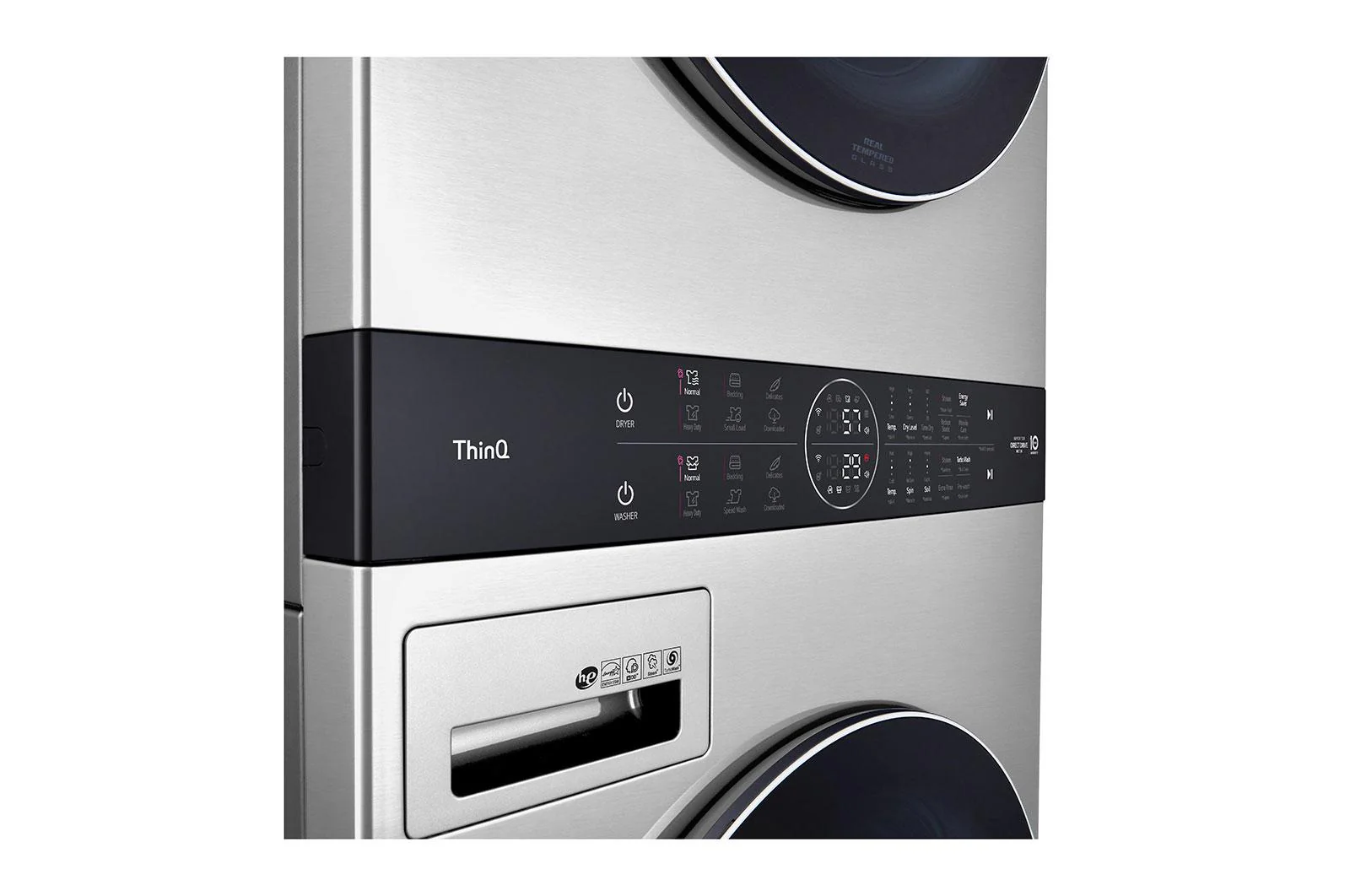 LG STUDIO Single Unit Front Load WashTower™ with Center Control™ 5.0 cu. ft. Washer and 7.4 cu. ft. Gas Dryer - Image 9