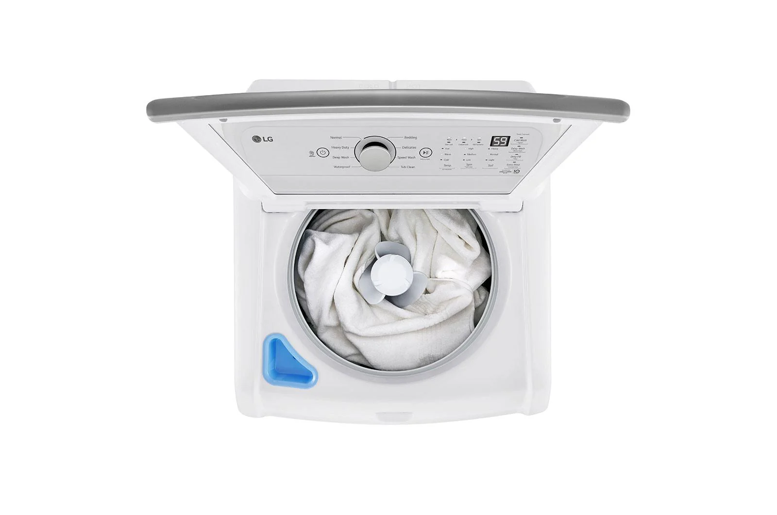 Lg WT7155CW 4.8 cu. ft. Mega Capacity Top Load Washer with 4-Way™ Agitator & TurboDrum™ Technology - Image 5