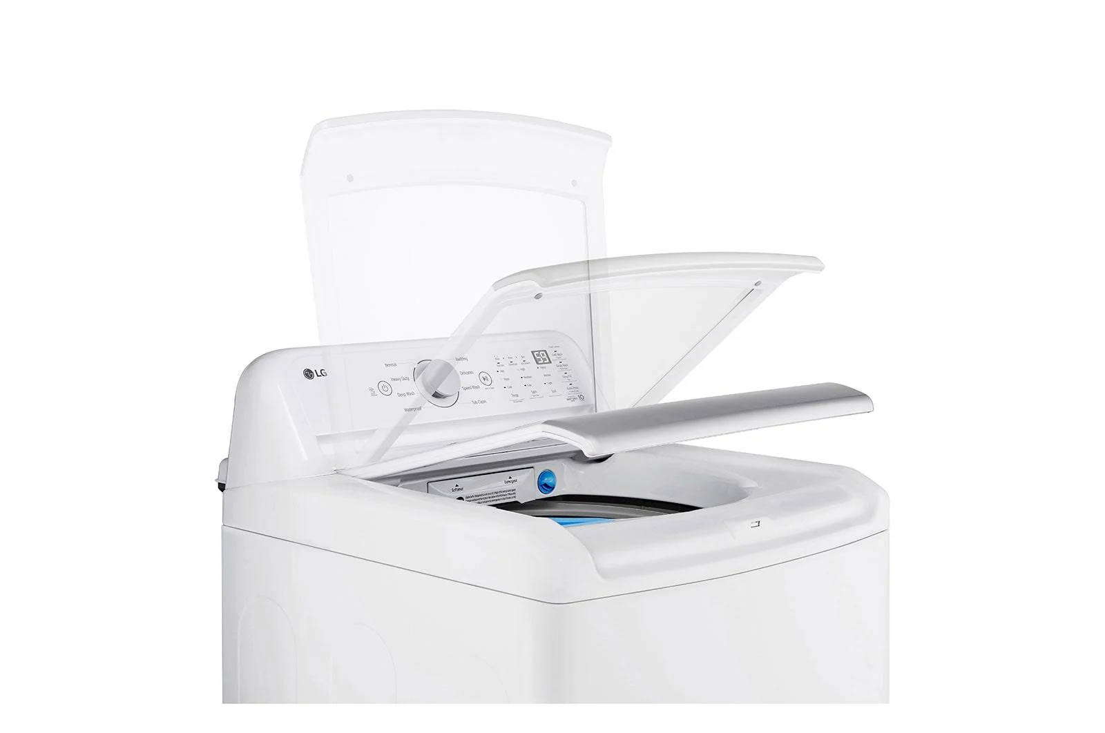 Lg WT7155CW 4.8 cu. ft. Mega Capacity Top Load Washer with 4-Way™ Agitator & TurboDrum™ Technology - Image 8