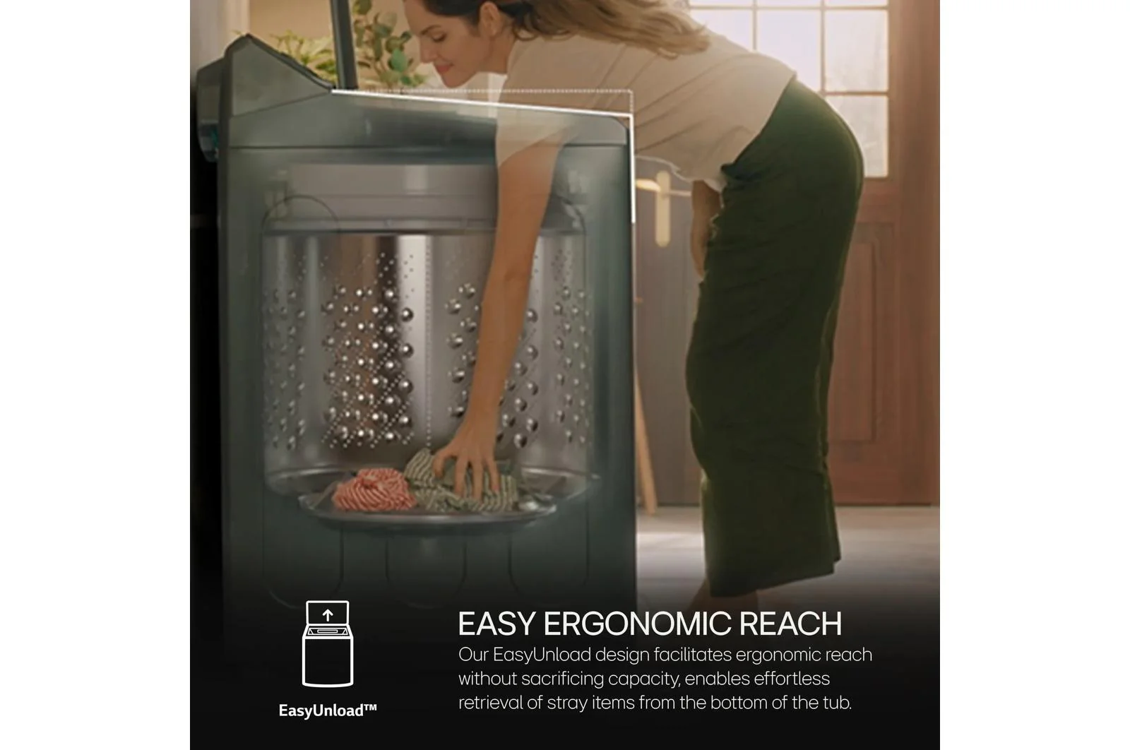 Lg WT8600CW 5.5 cu. ft. Mega Capacity Smart Top Load Washer with Impeller, EasyUnload™, AI Sensing, ezDispense®, Water Faucet & LCD Digital Dial Control - Image 4